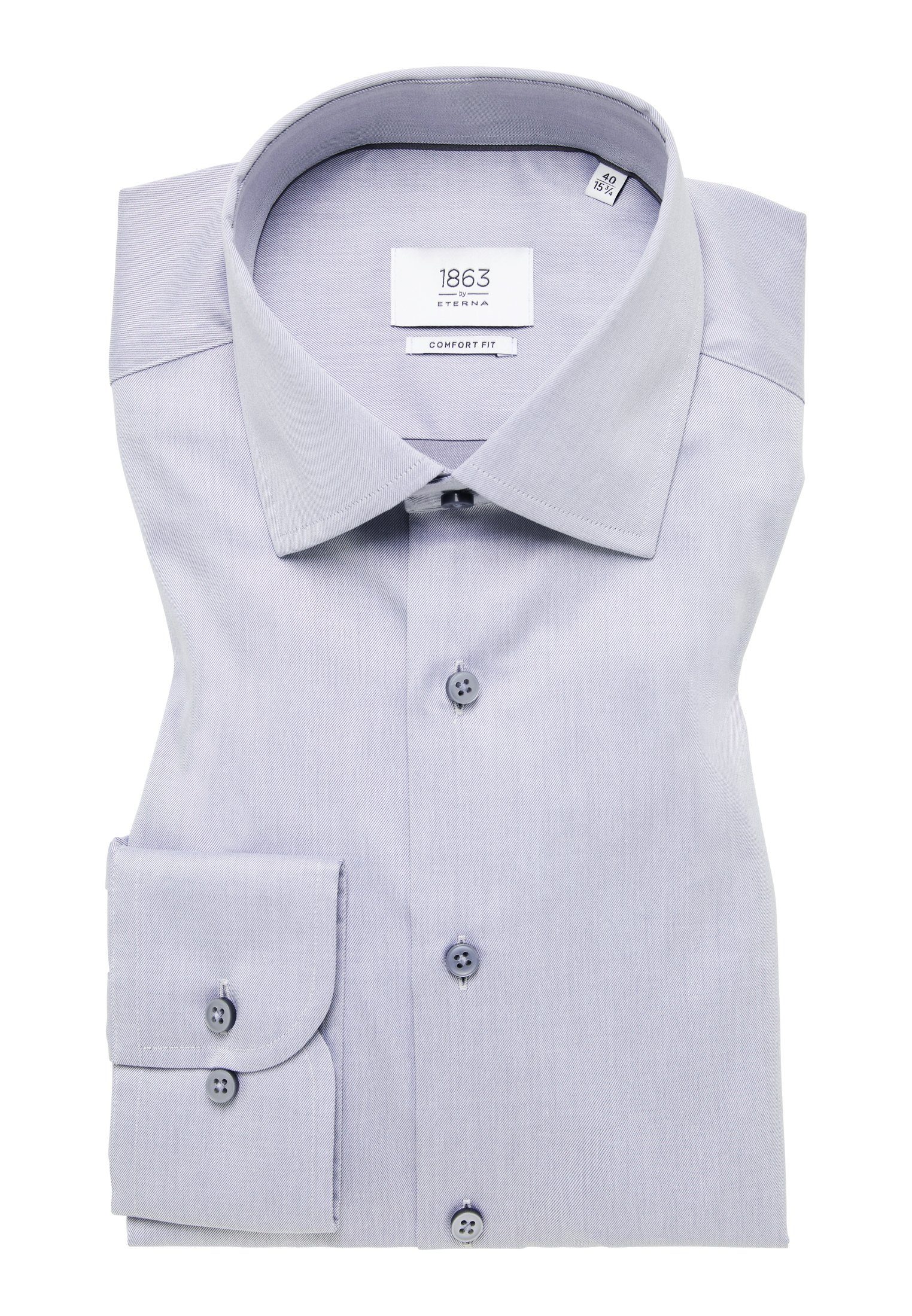 Eterna Overhemd met lange mouwen Comfort fit NON IRON (strijkvrij)
