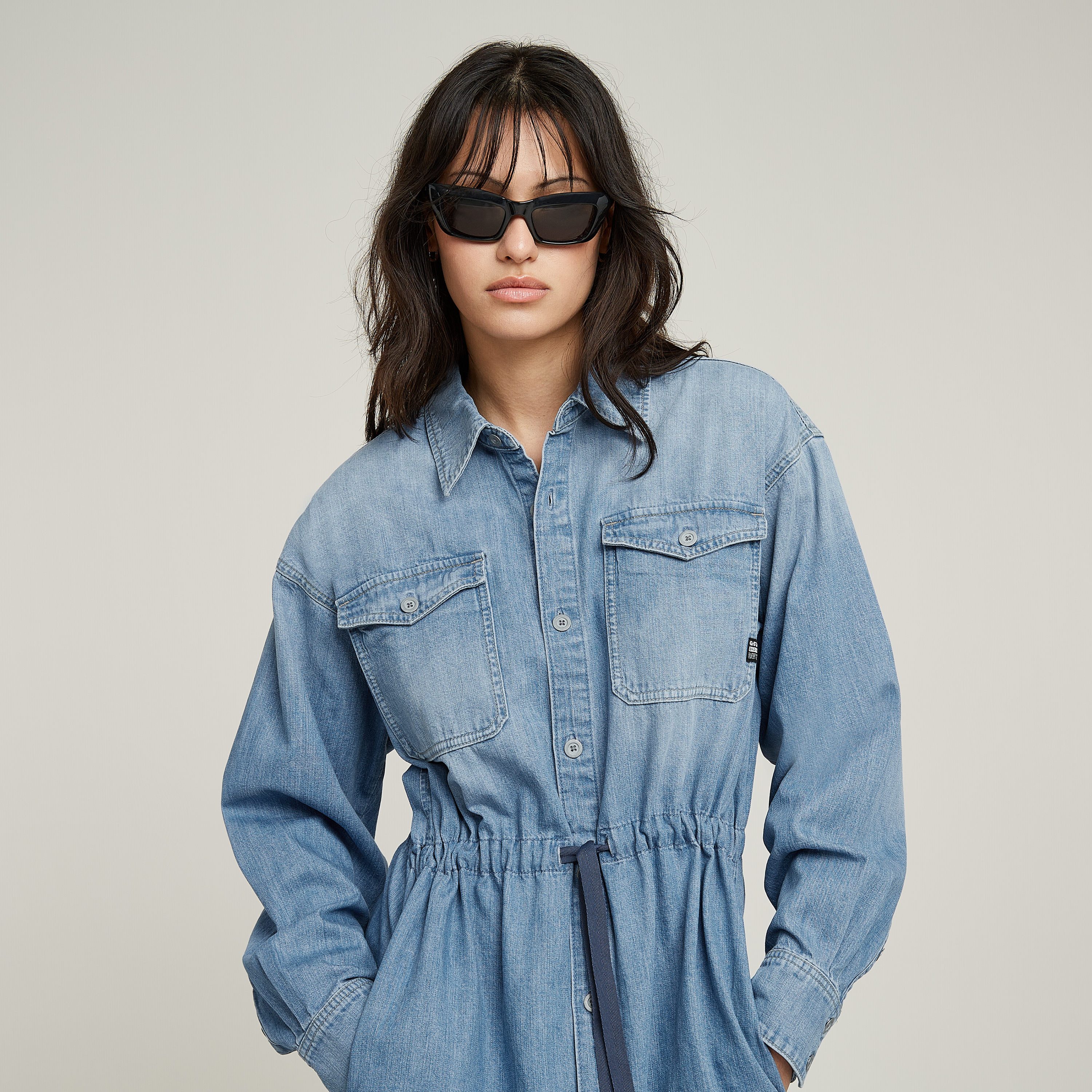 G-Star RAW Jeans jurk Relaxed Drawcord Denim Dress