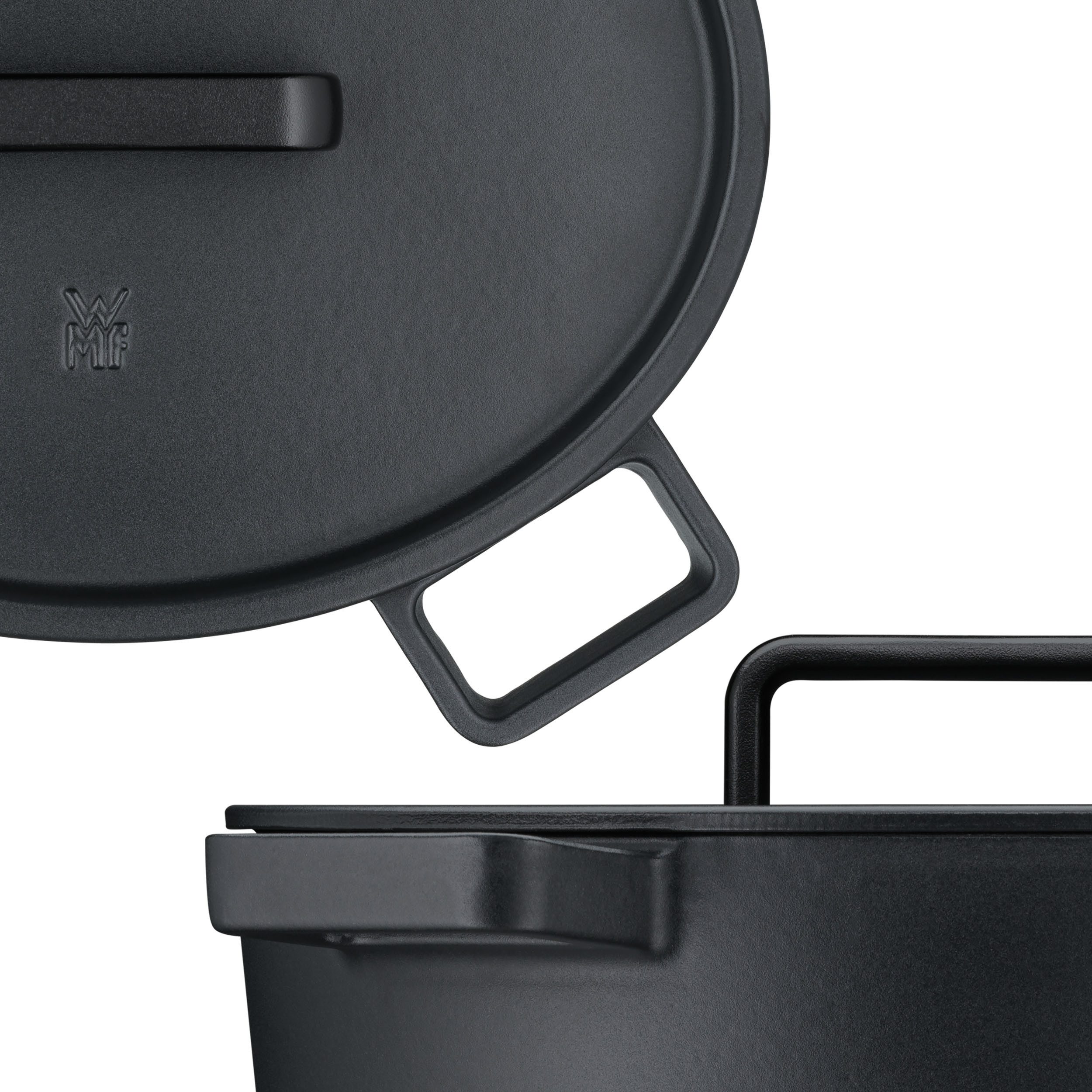 WMF Braadpan Flavour 8,6 liter, gietijzeren kookgerei, deksel met condensatienoppen