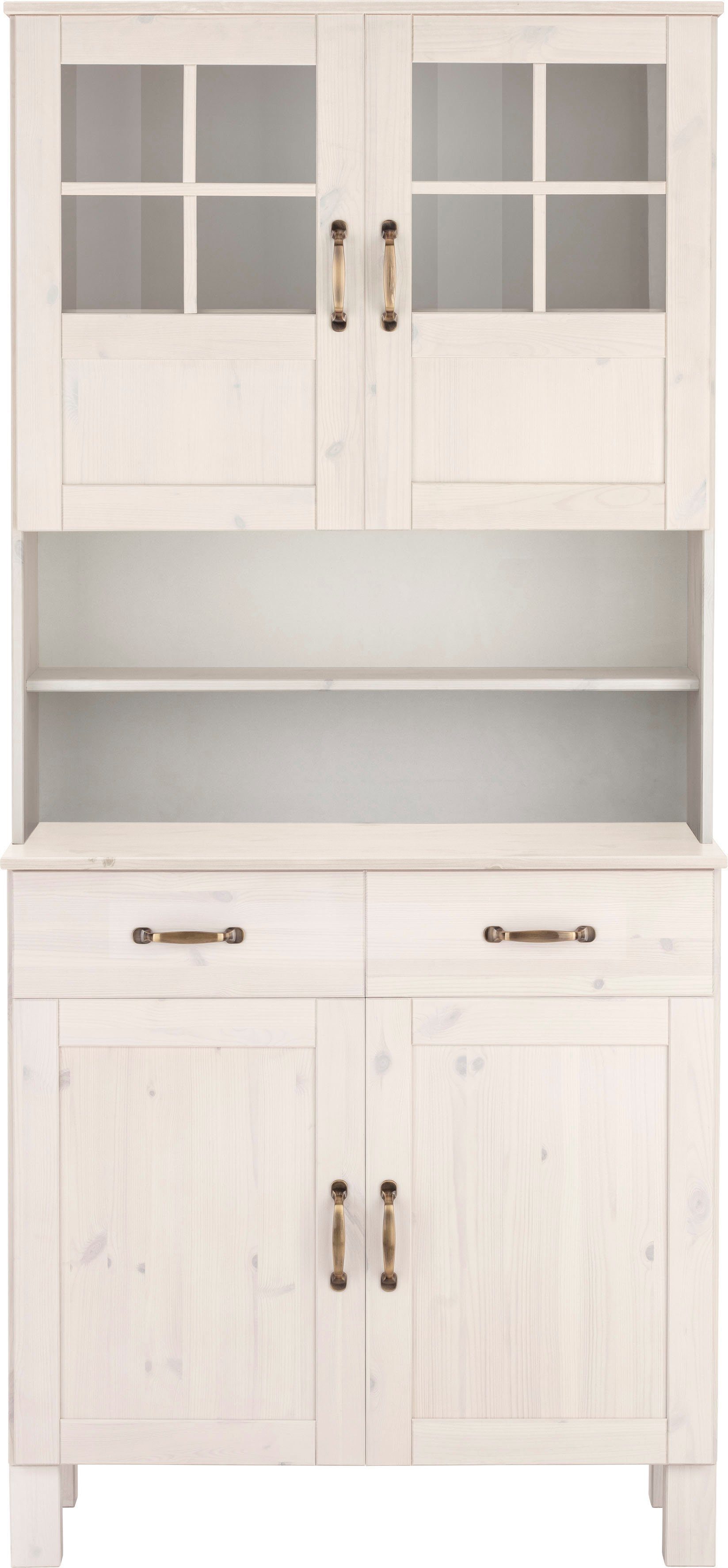 Home affaire Keukenbuffet Alby Breedte 85 cm, 2 glasdeuren