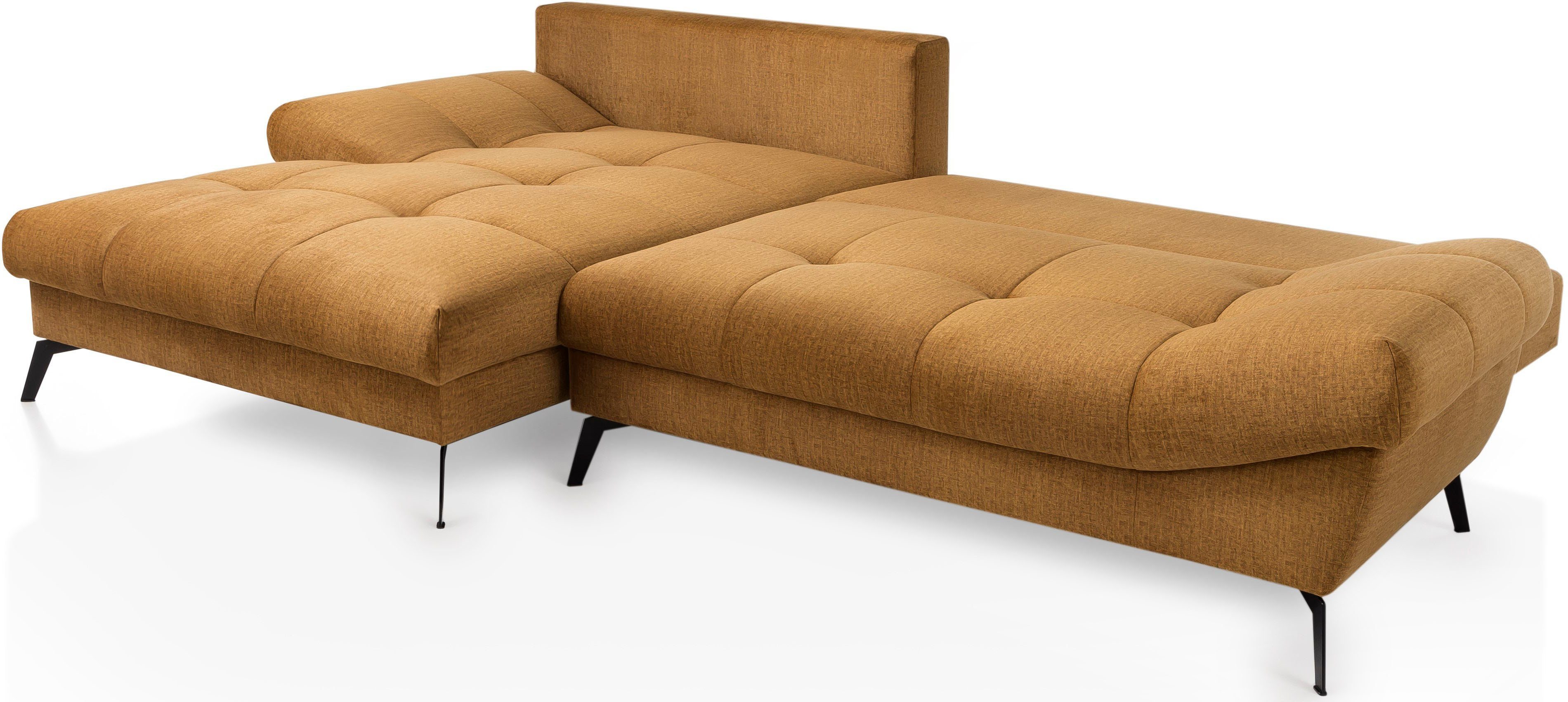 exxpo - sofa fashion Hoekbank Olmedo, extravagante ontwerp en geweldig zitcomfort, L-vorm