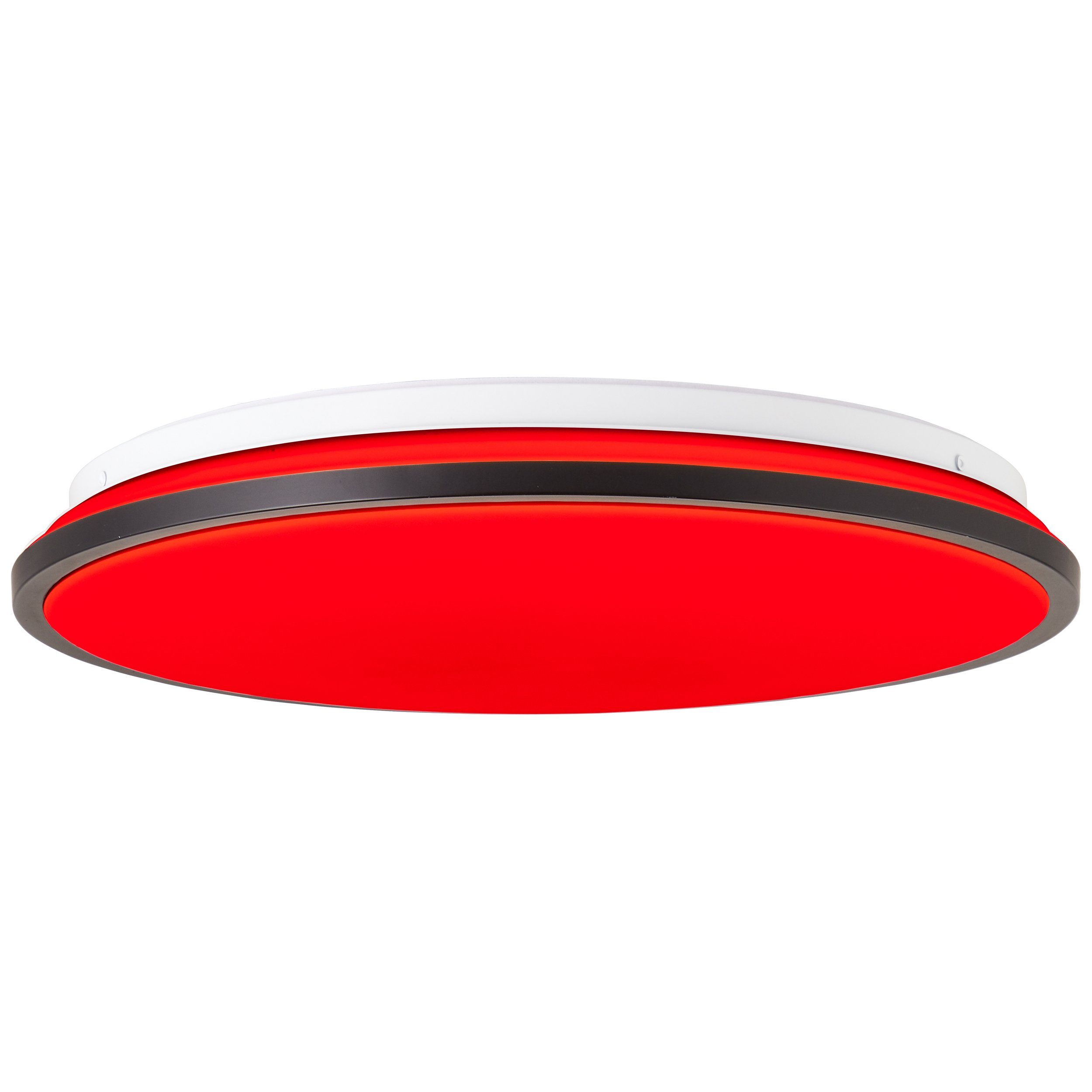 Brilliant Leuchten Led-plafondlamp Heida 2500 lm, ø 40 cm, metaal/kunststof, zwart