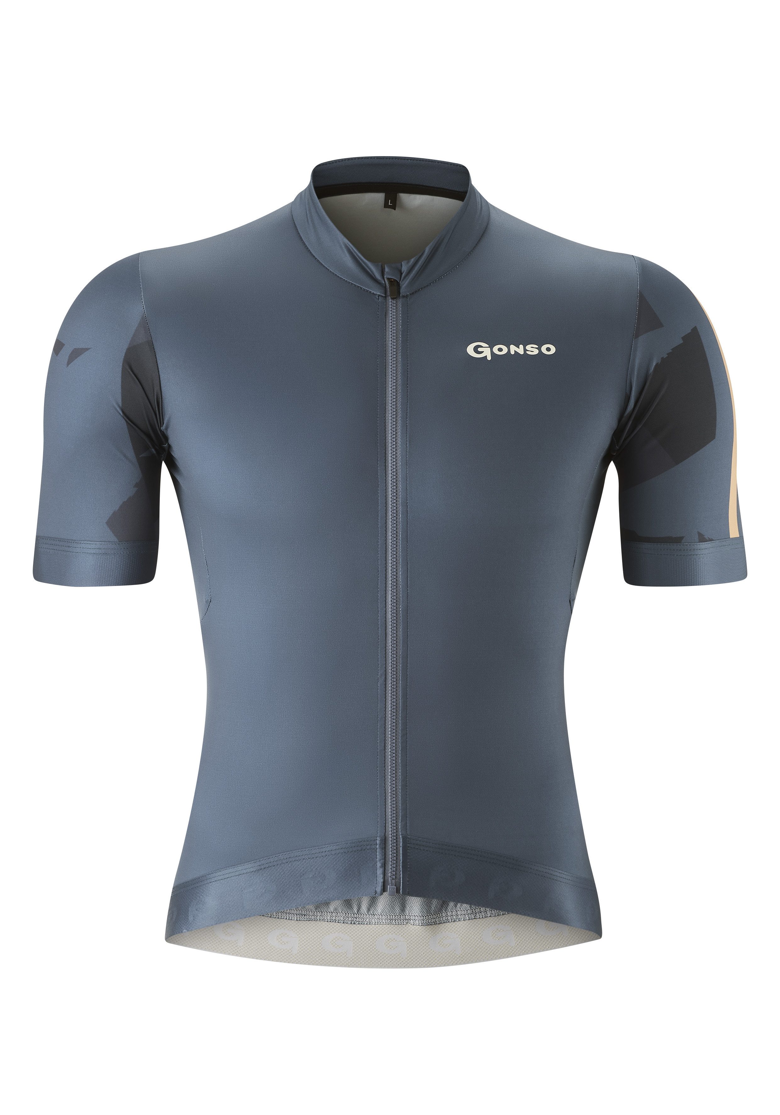 Gonso Fietsshirt TRESERO Heren fiets shirt met korte mouwen, ademend fiets tricot met achterzak shirts maat S blauw
