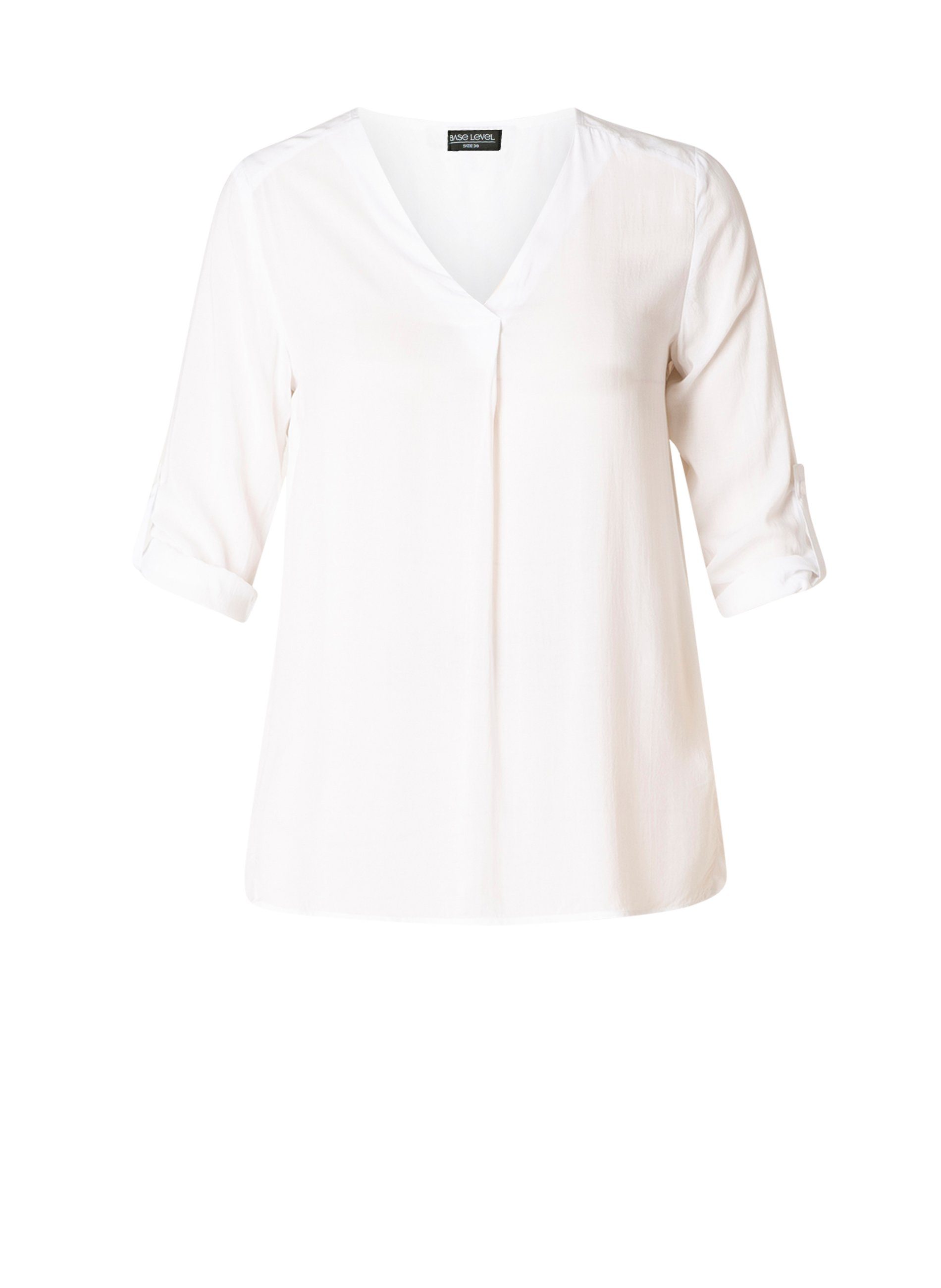 Base Level Shirtblouse met v-hals