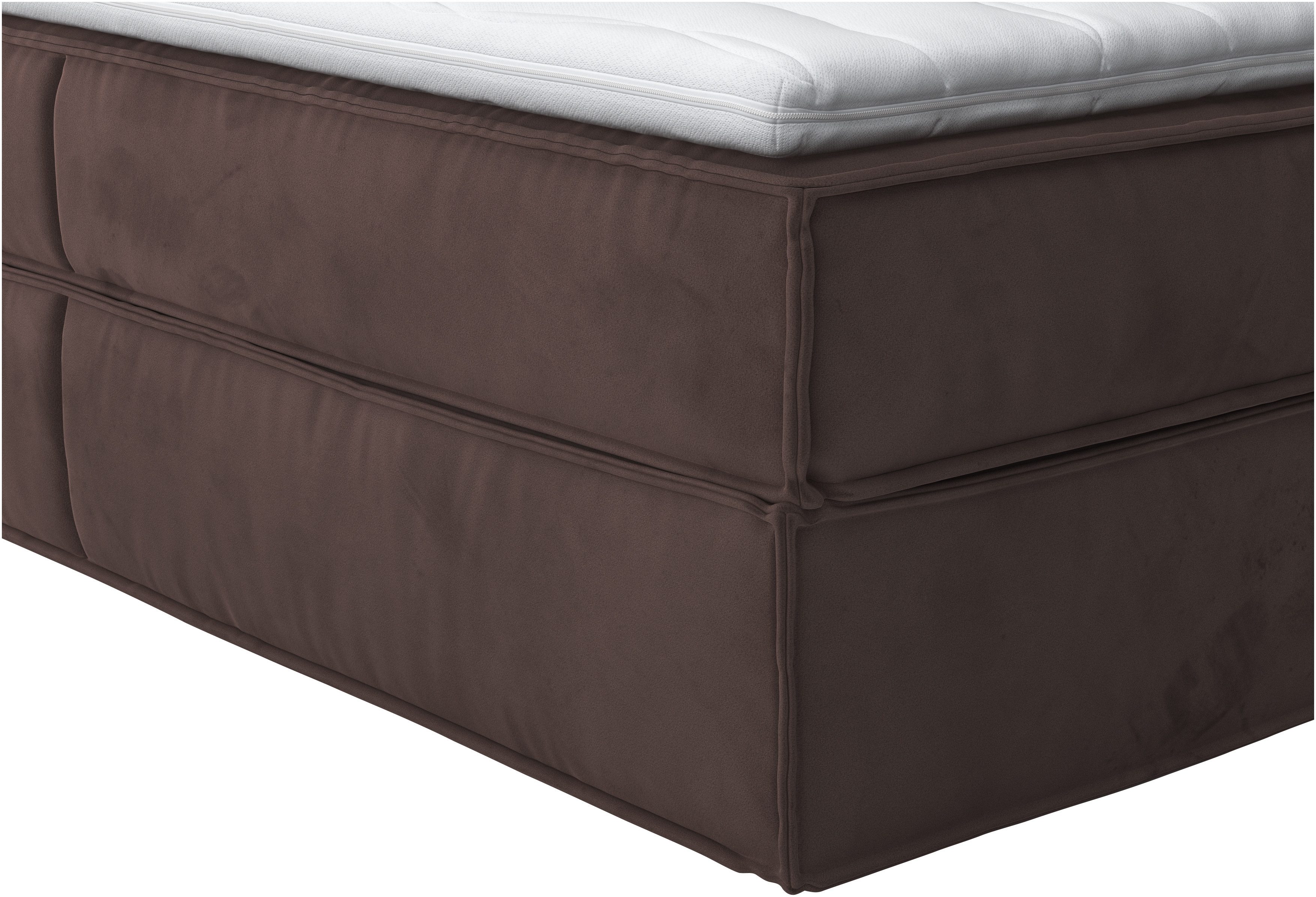 Home affaire Boxspring Milano Boxbed incl. topmatras, 2 matrassen, hardheden H2, H3 en H4 naar keuze