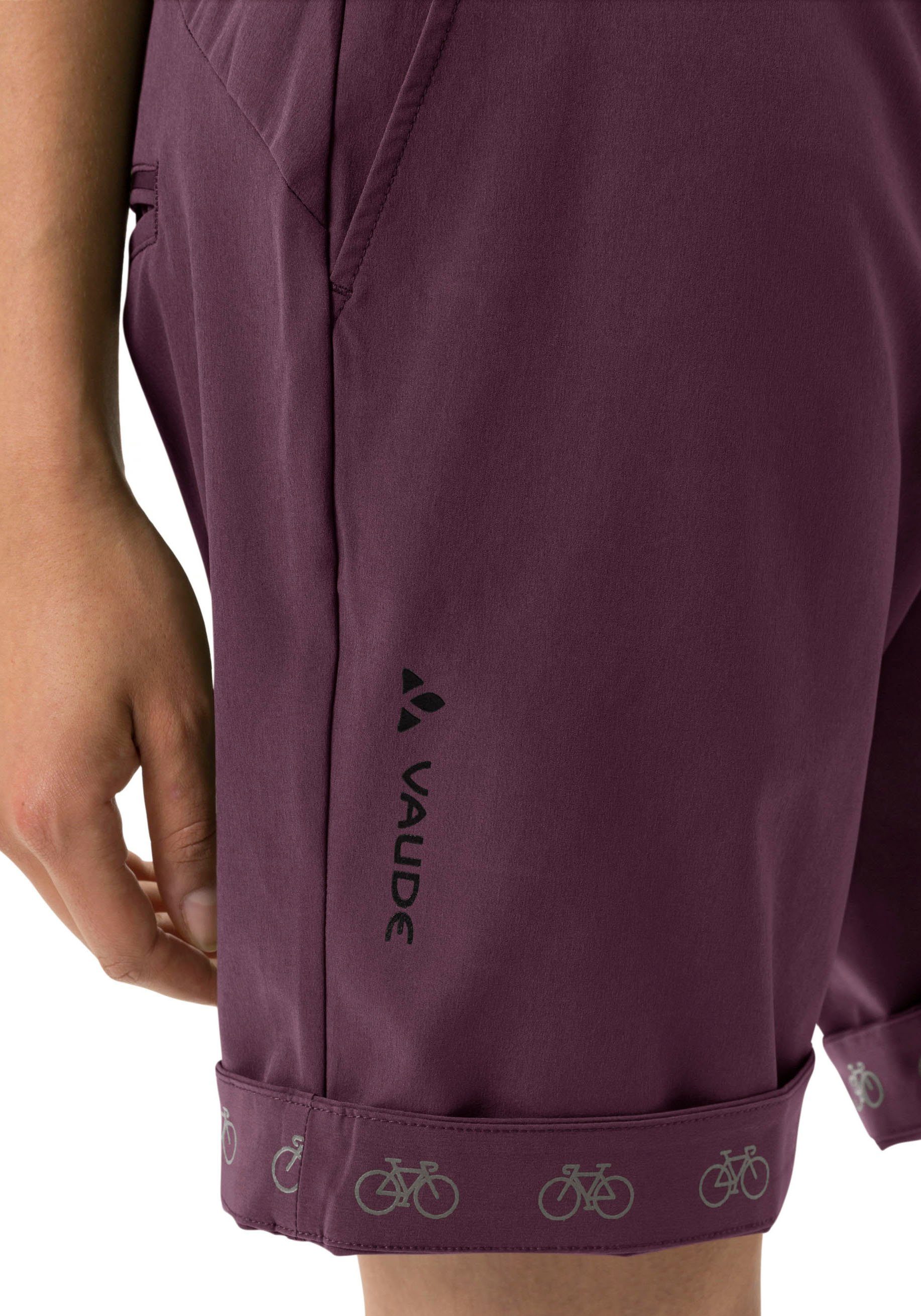 VAUDE Fietsbroek WOMEN'S CYCLIST SHORTS reflecterende elementen