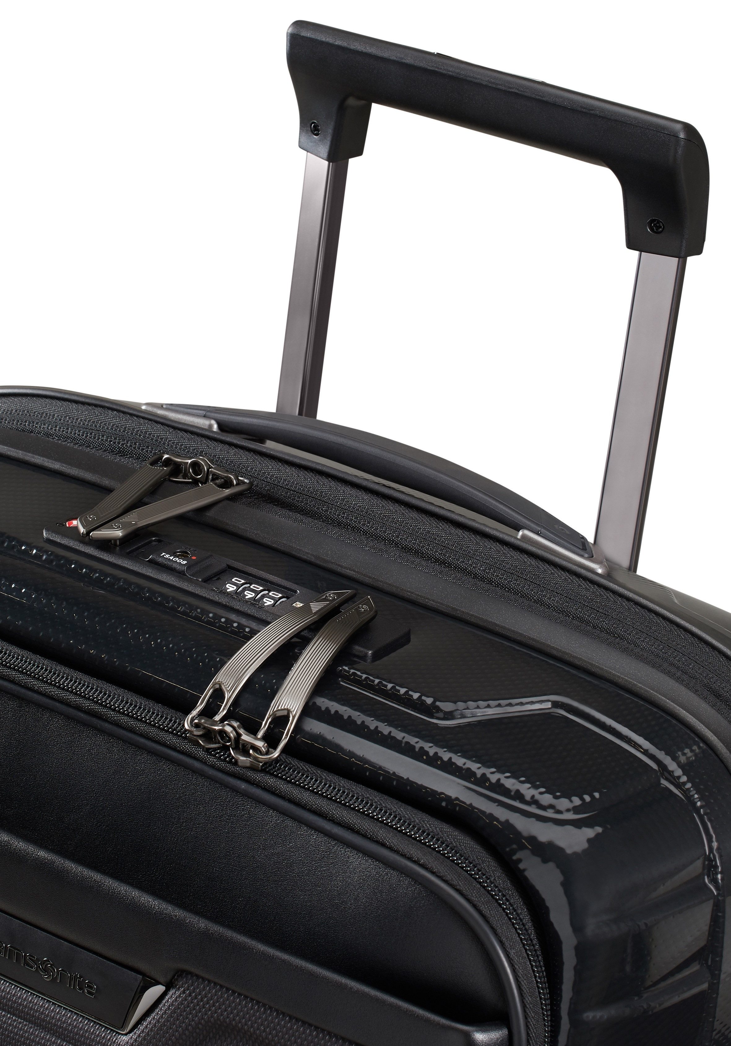 Samsonite Hardshell-trolley PROXIS 55 EXP easy access Handbagage harde koffer volumevergroting laptopvak
