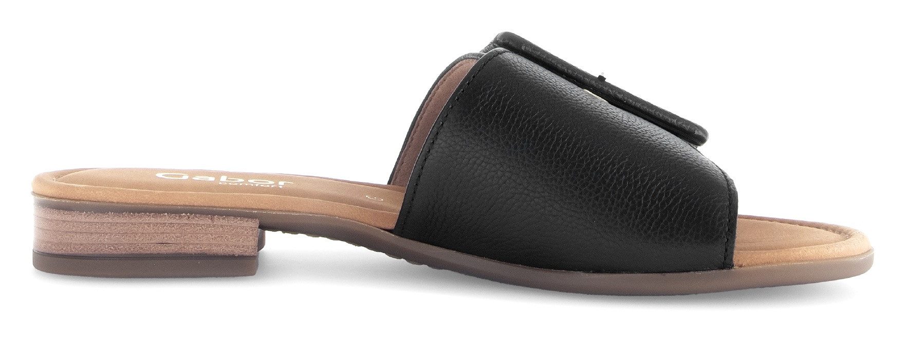 Gabor Slippers Rhodos , blokhak, zomerschoen, comfortabele schoen in breedte g (= breed)