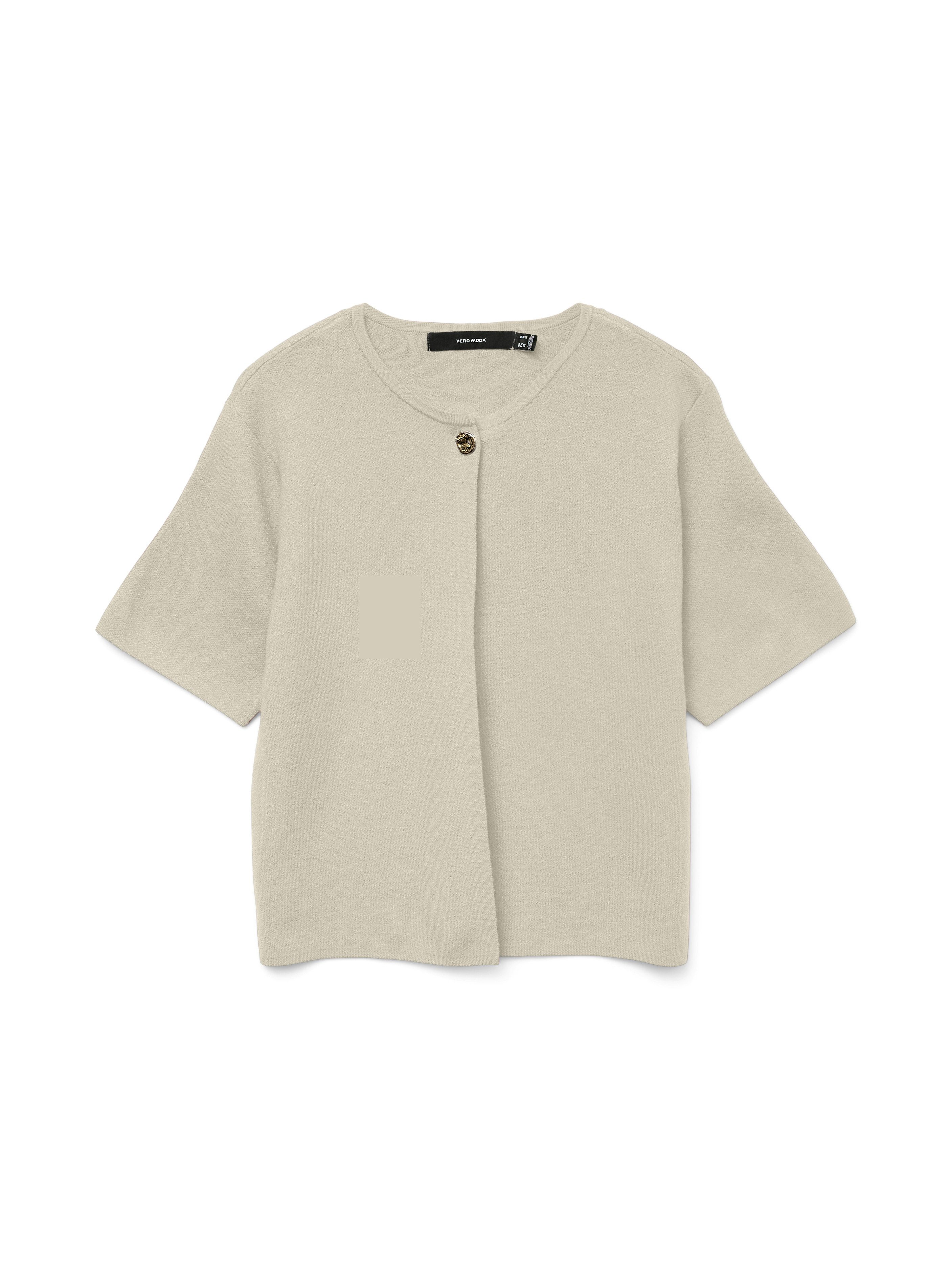 Vero Moda Vest VMGOLD SS O-NECK ONE BUTTON CARDIGAN