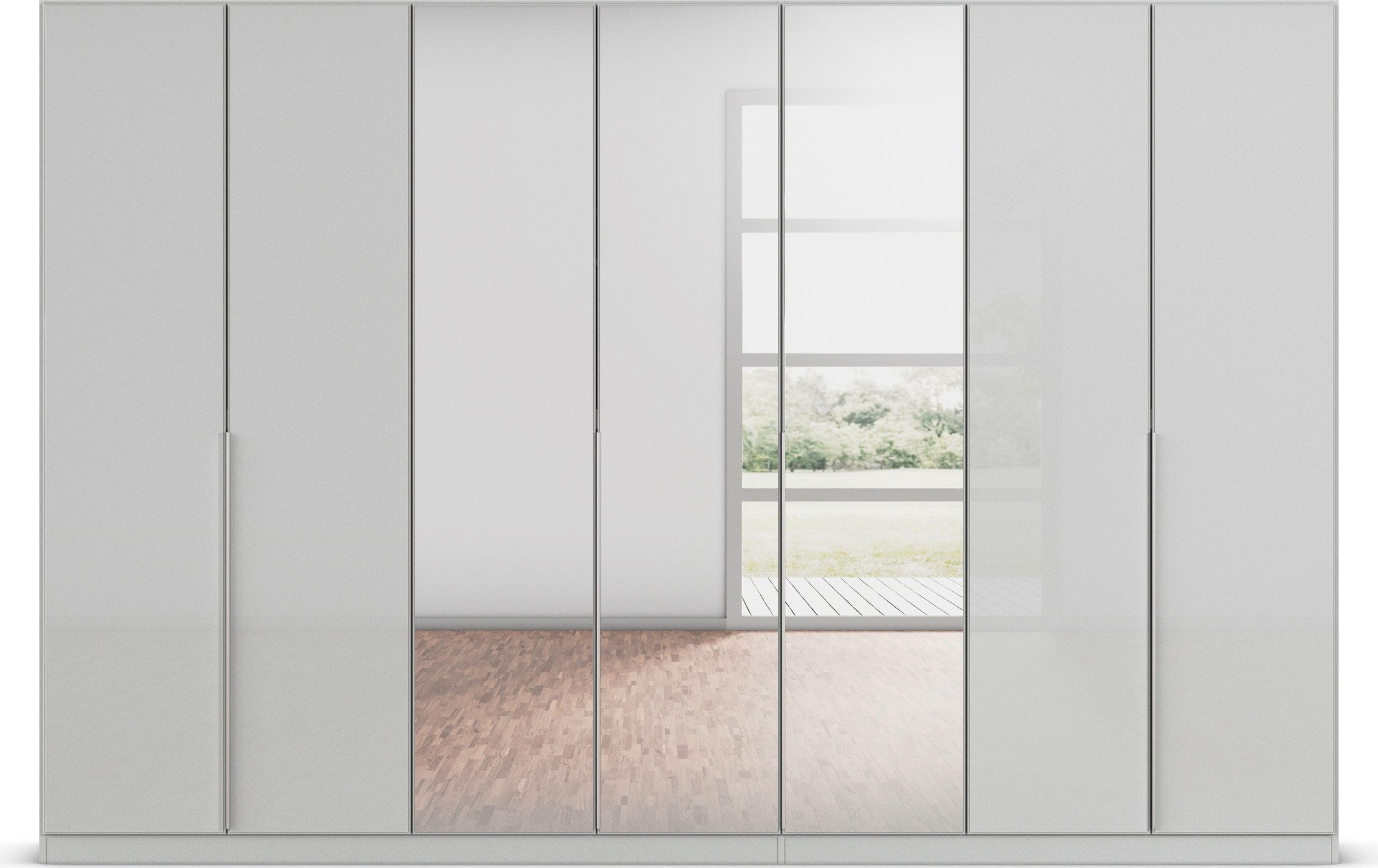 rauch Draaideurkast Kledingkasten kast garderobe AGORDO met glazen front doordachte binnenuitrusting, in 6 breedtes en 2 hoogtes made in germany
