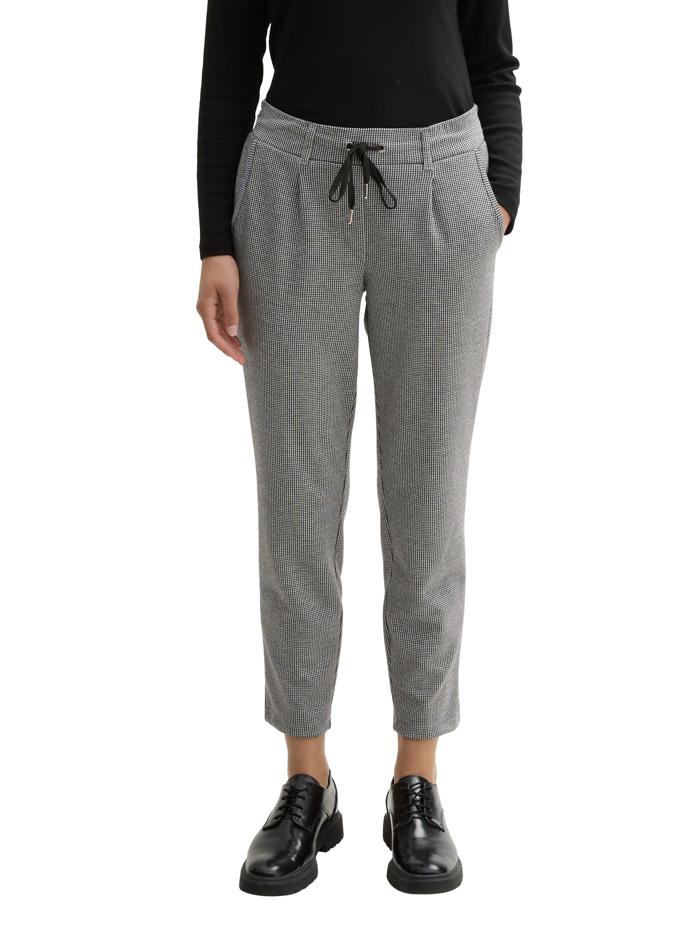 Tom Tailor Joggingbroek in jacquardpatroon dames joggingbroeken maat 36 zwart