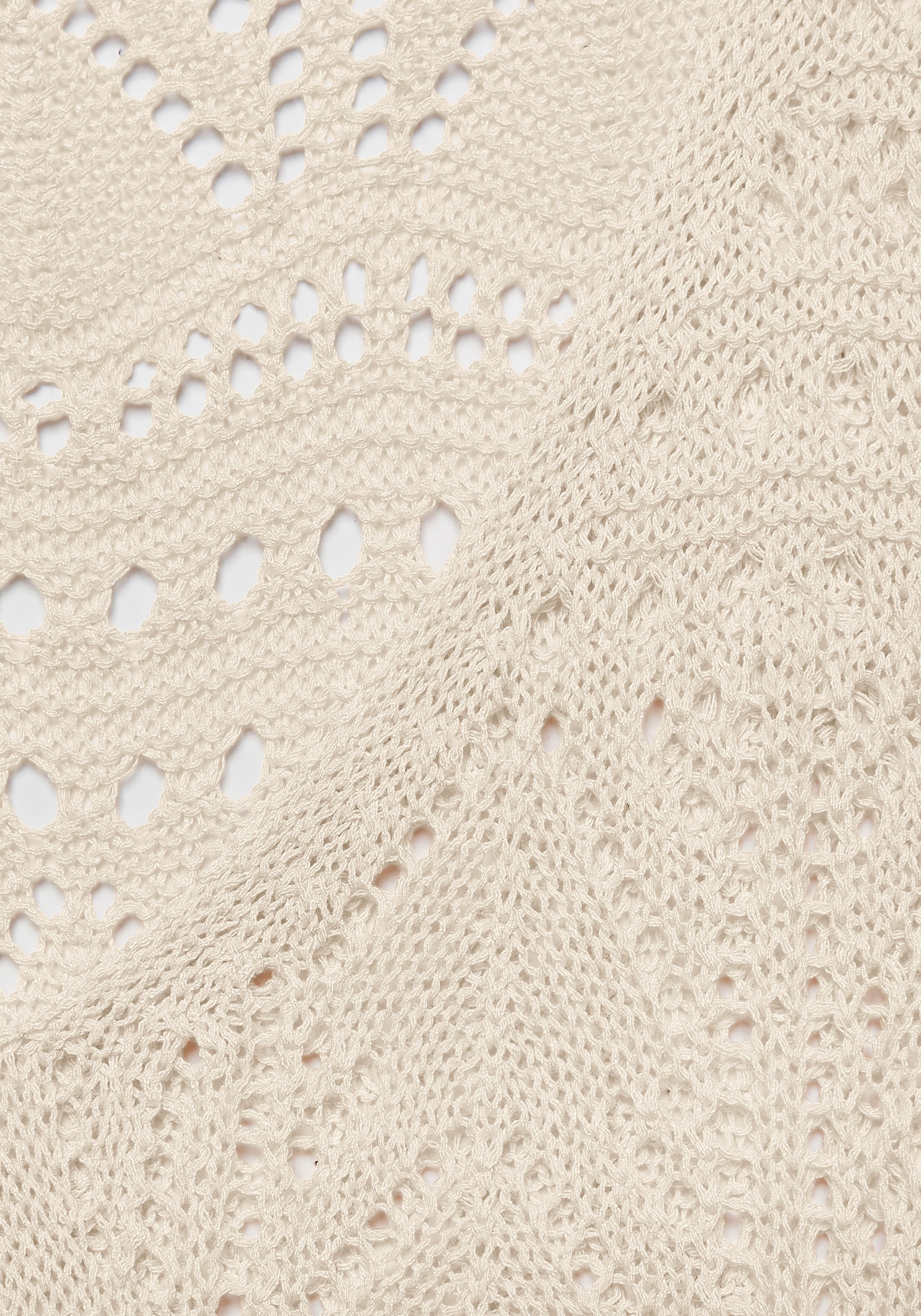 s.Oliver RED LABEL Beachwear Strandtrui met semi-transparant ajourpatroon, zomerse breipullover