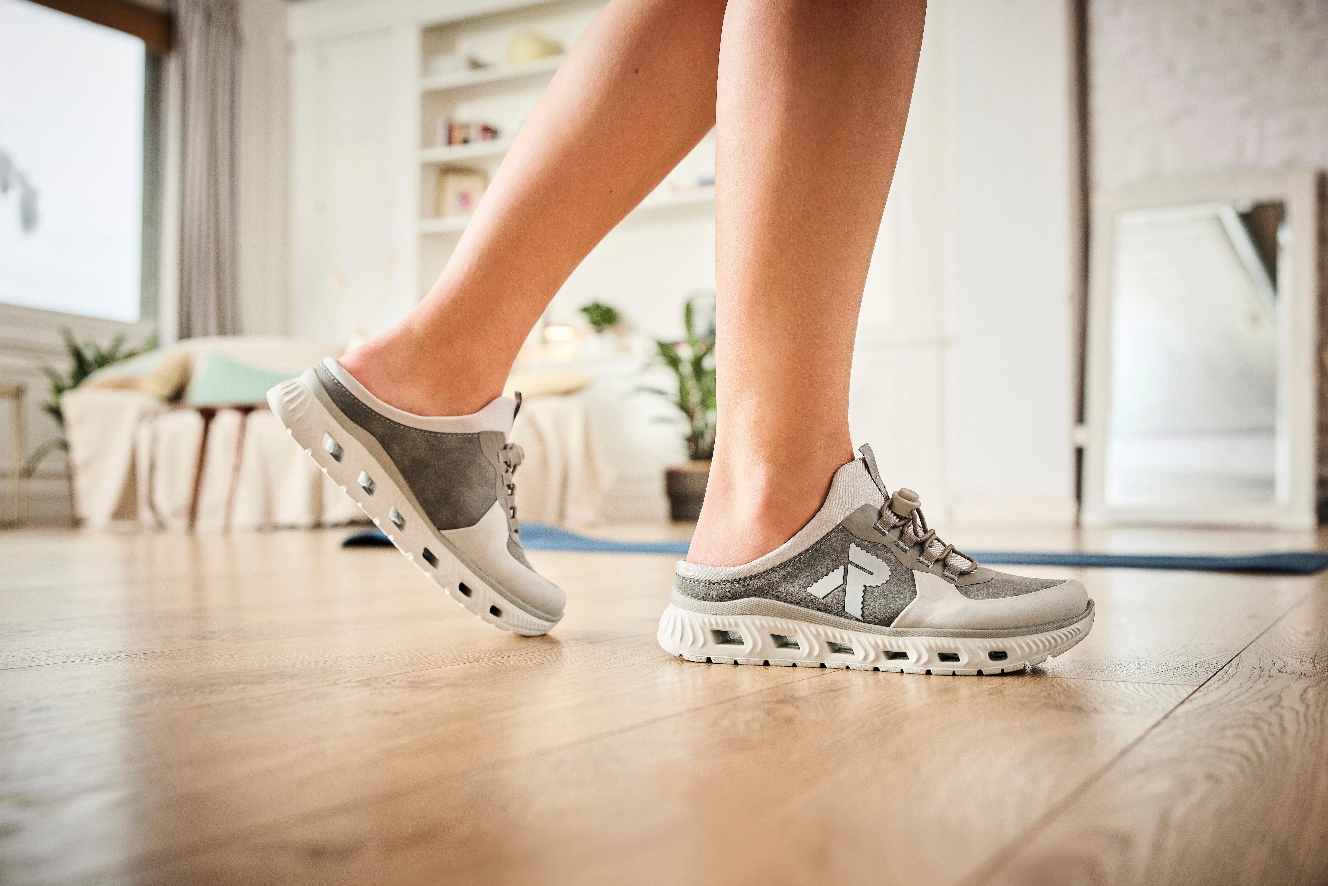 RIEKER Sport Clogs , instapschoen, sabotschoen, sneaker met aangebrachte snel sluiting