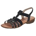 remonte sandalen met lichte metalliceffect zwart