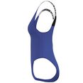 calvin klein swimwear badpak classic met zeer hoge beenlijn blauw