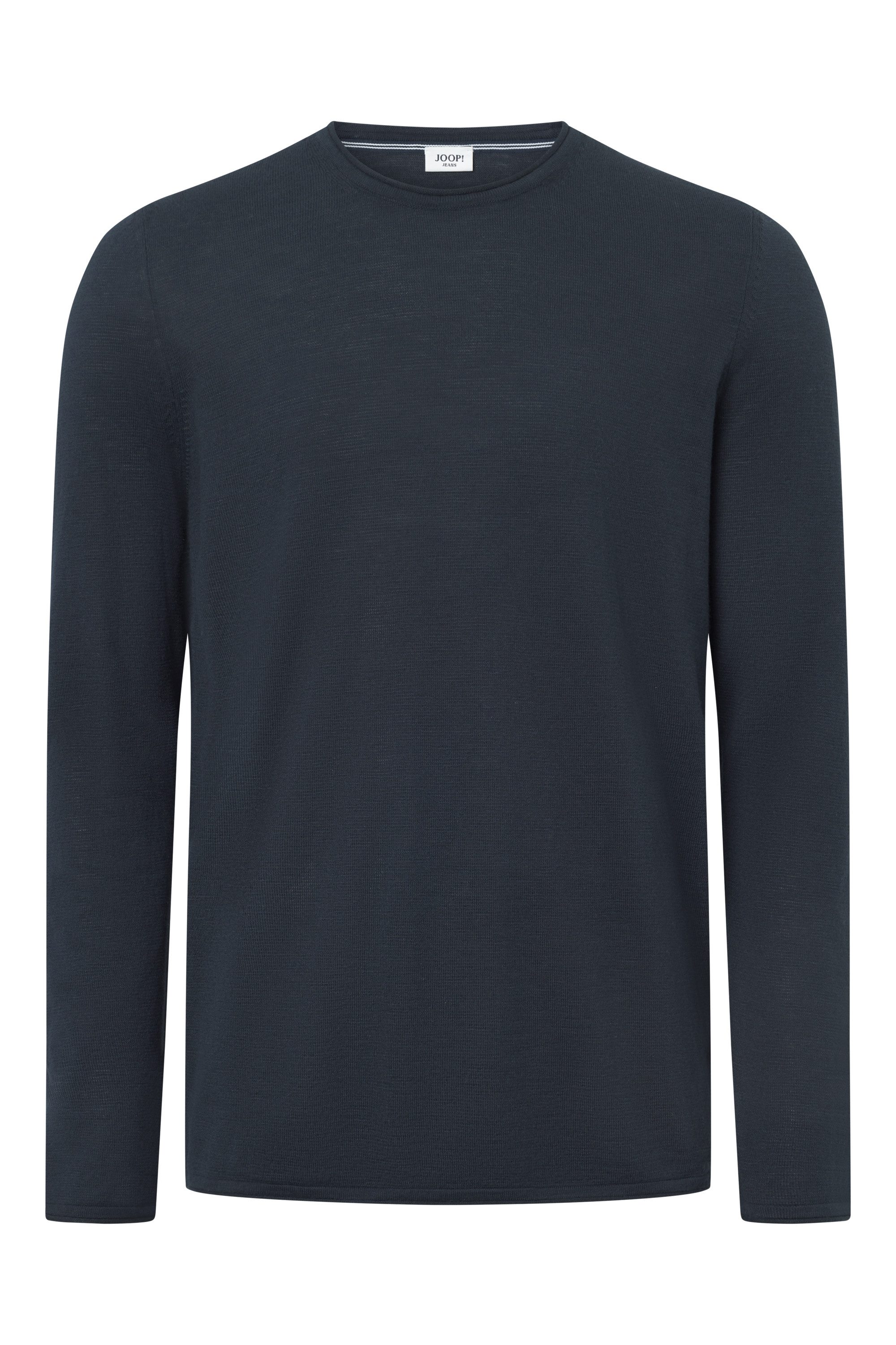 Joop Jeans Trui met ronde hals Barios met structuurpatroon heren pullovers maat S blauw