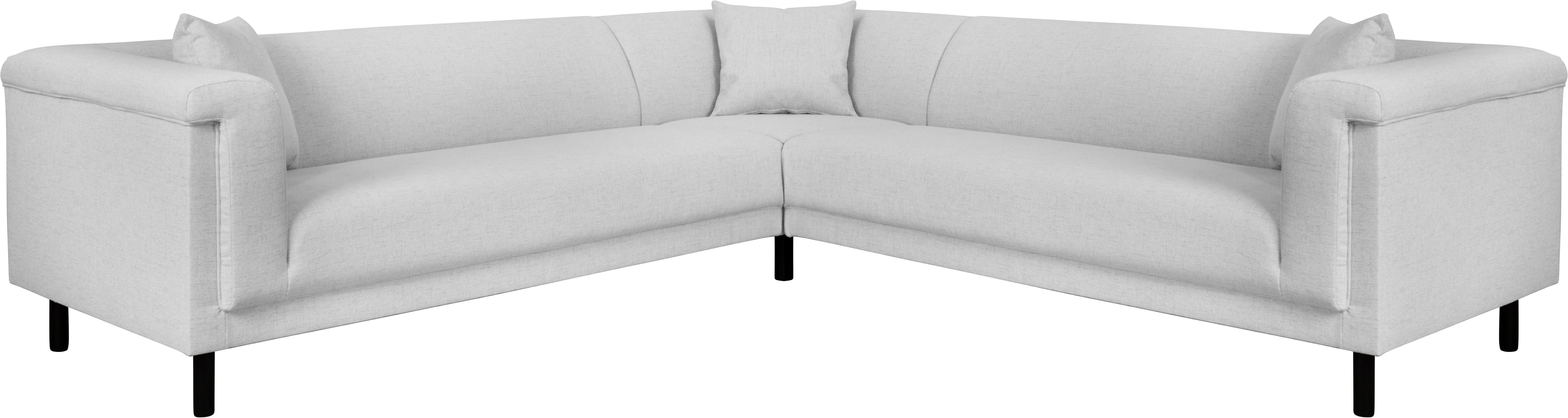INOSIGN Hoekbank AGNIA L-vorm BxDxH: 244x244x71 cm incl. sierkussen, gelijkbenig, ook in cord