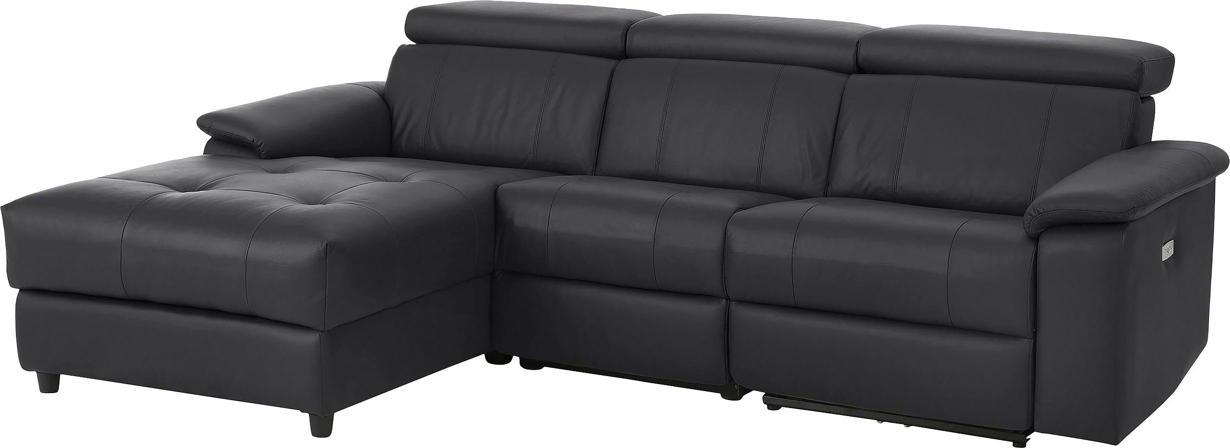 Home affaire Hoekbank Binado, L-vorm, met handmatige of elektrische relaxfunctie met usb-aansluiting