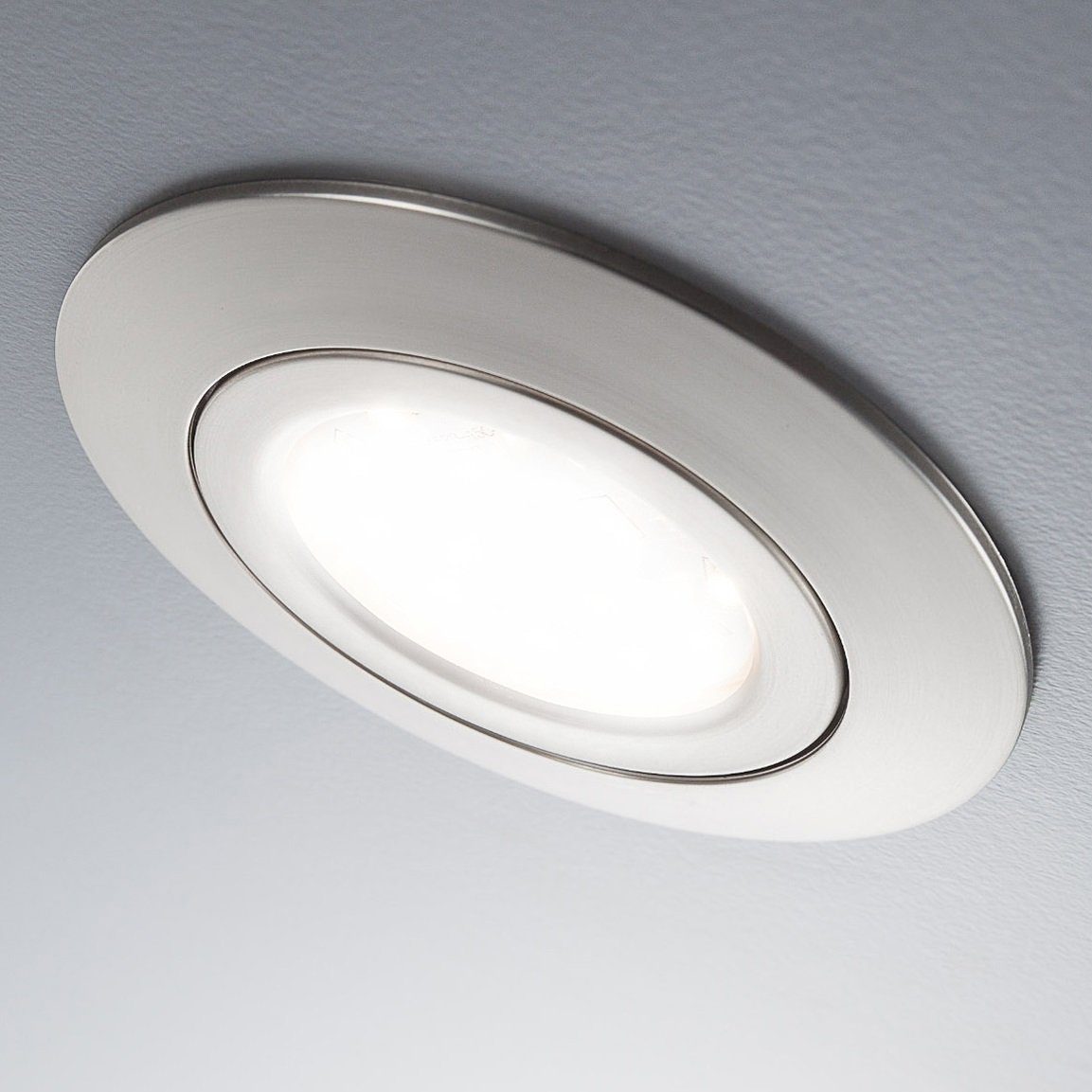 B.K.Licht Ledinbouwlamp 6-delige set inbouwspots, draaibare plafondspots, platte spots