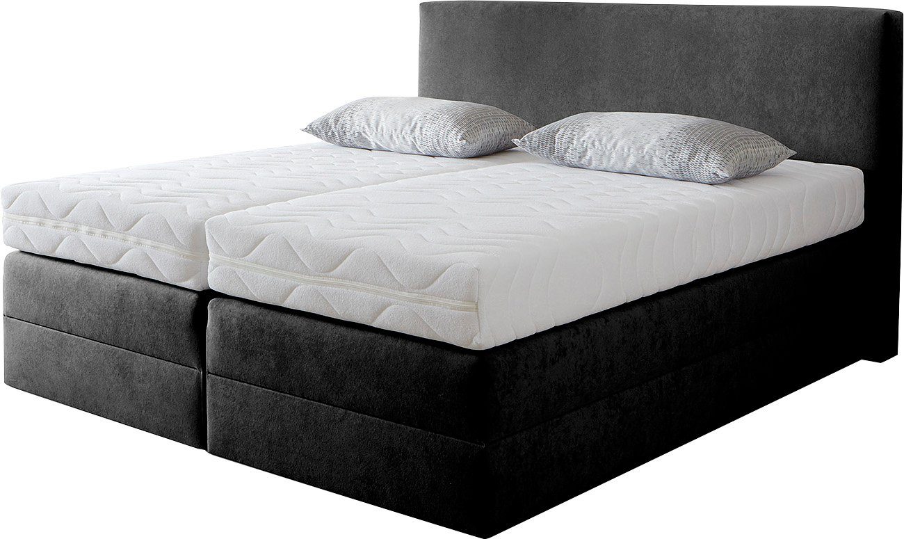 Westfalia Polsterbetten Boxspring naar keuze met topmatras van koudschuim boxsprings zwart