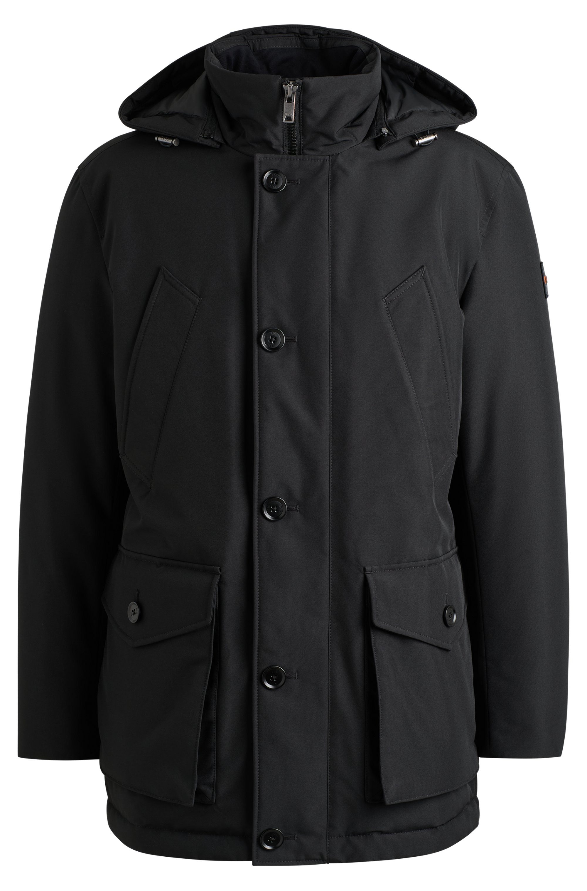 Boss Orange Outdoorjack Osiass met knoopsluiting