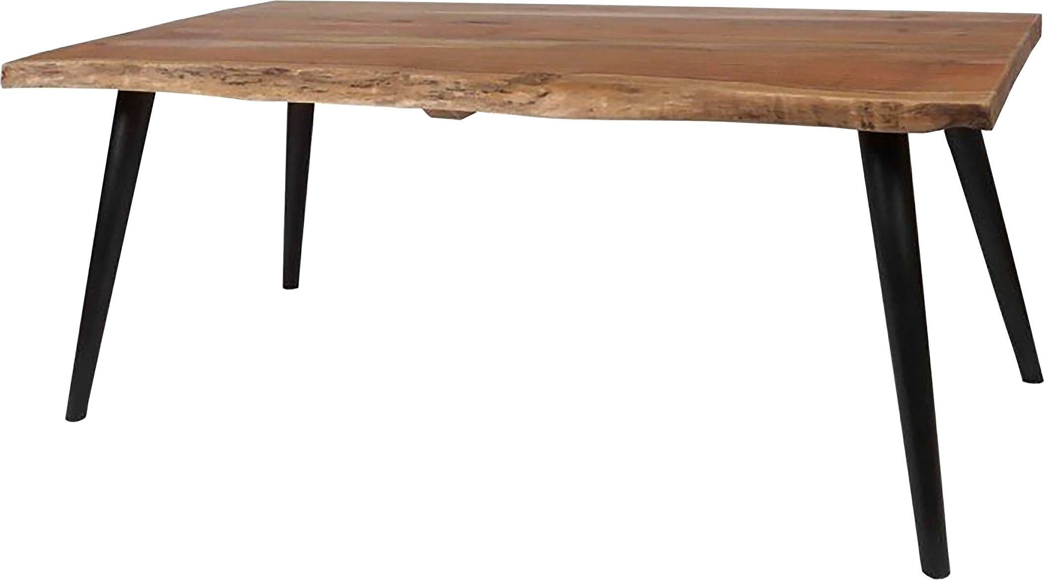 byLIVING Salontafel Caddy Tafelblad met boomstamrand, breedte 110 of 60 cm