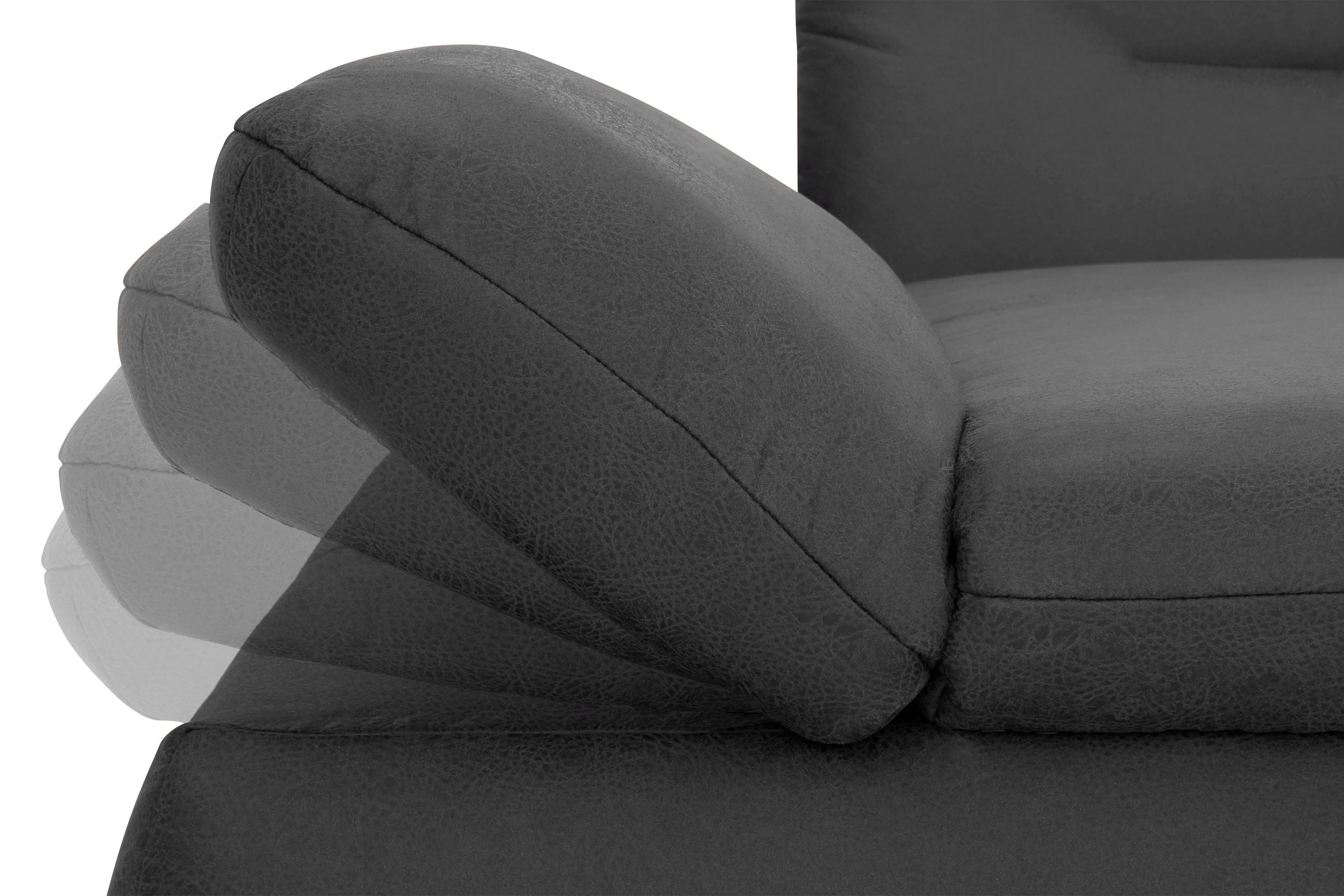 INOSIGN Zithoek Avesa U-vorm Naar keuze met verstelbare armleuningen en slaapfunctie, bxdxh: 355x216x80cm