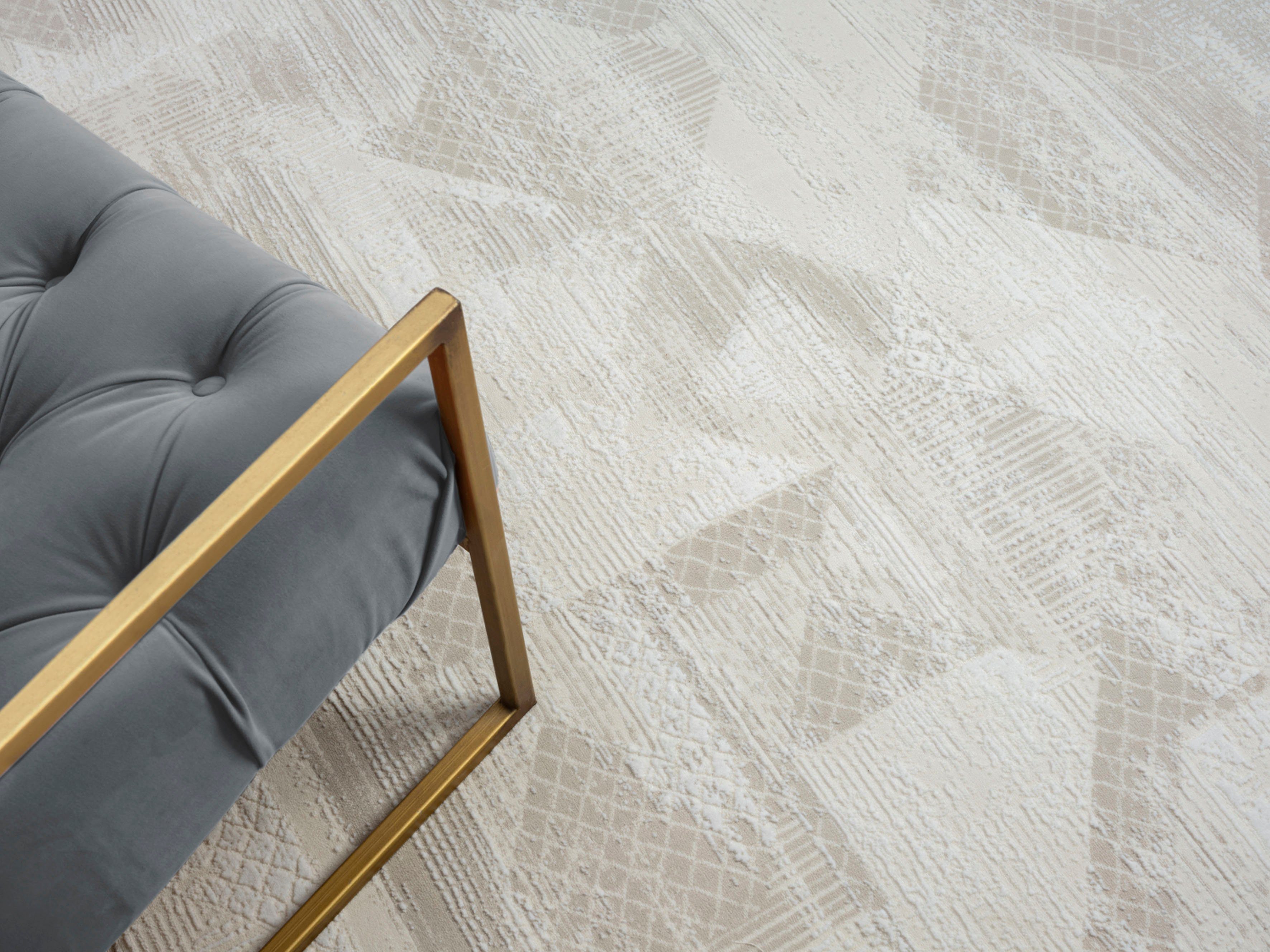 Myflair Möbel & Accessoires Vloerkleed Mijn Leven, MAGAZIJNOPRUIMING! Kortpolig, retro-stijl, bijzonder zacht door microvezel, met franjes