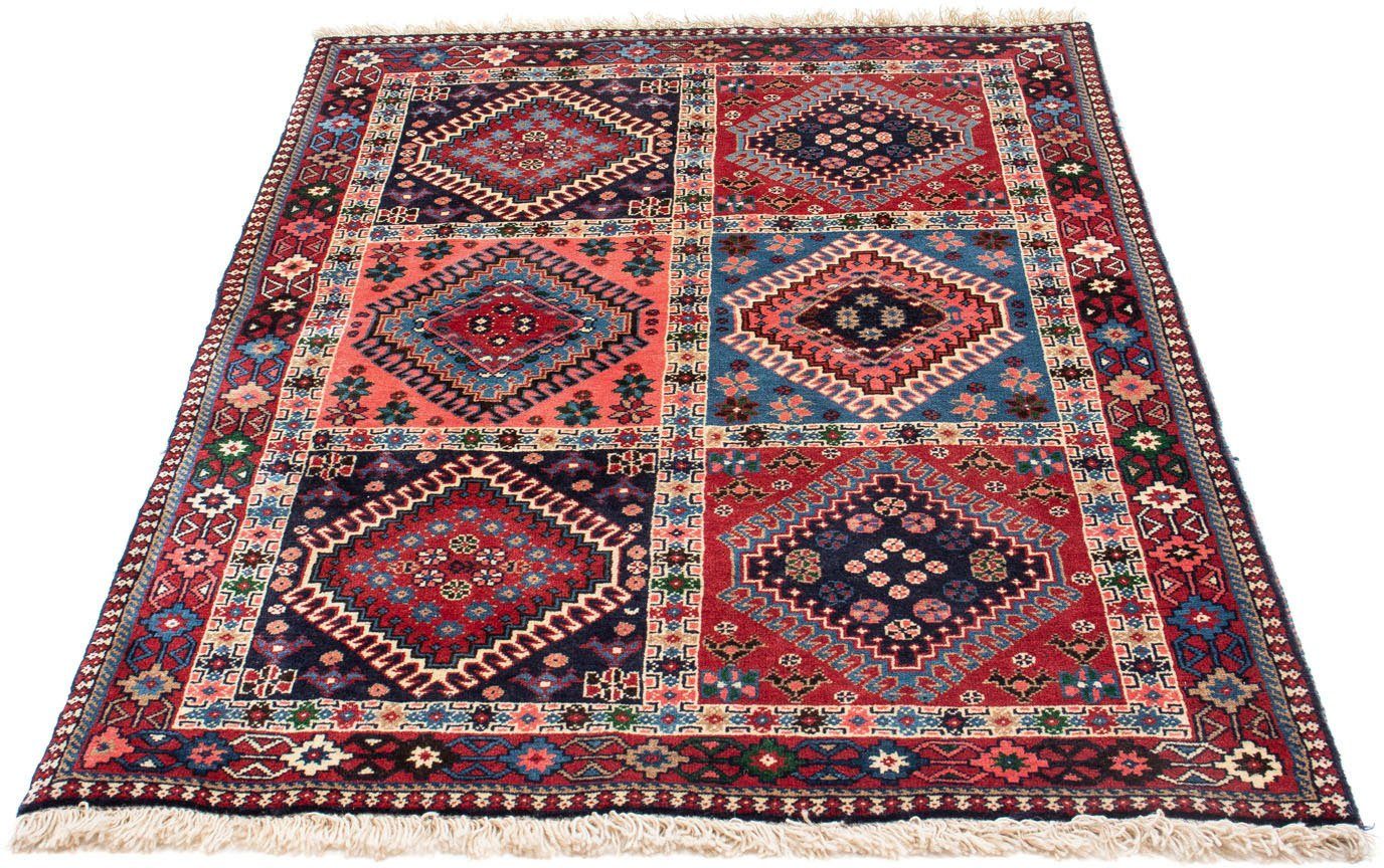 morgenland Wollen kleed Yalameh velden rosso chiaro 152 x 107 cm Handgeknoopt