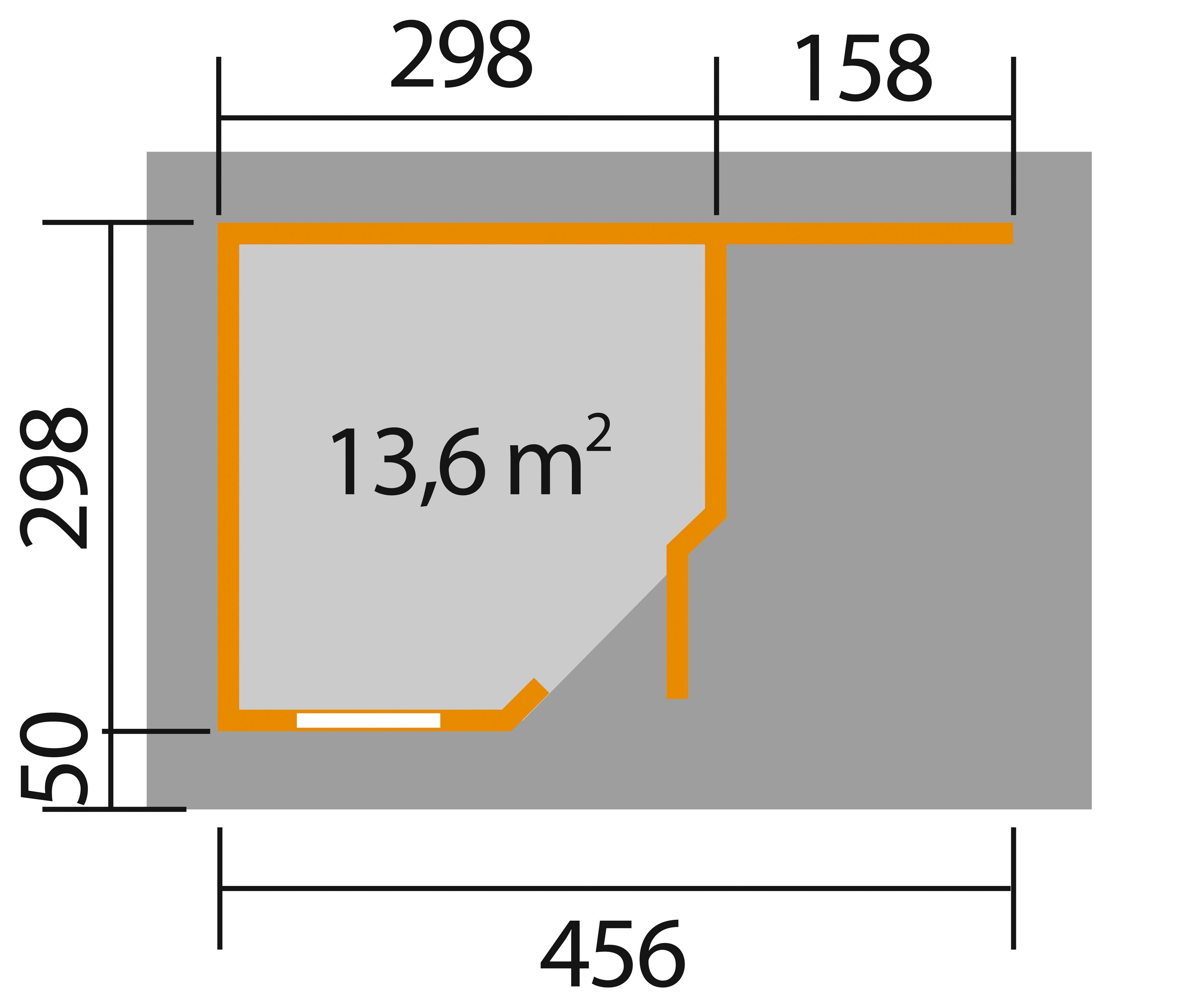 weka Tuinhuisje Designhaus 213A Maat 2 (set)
