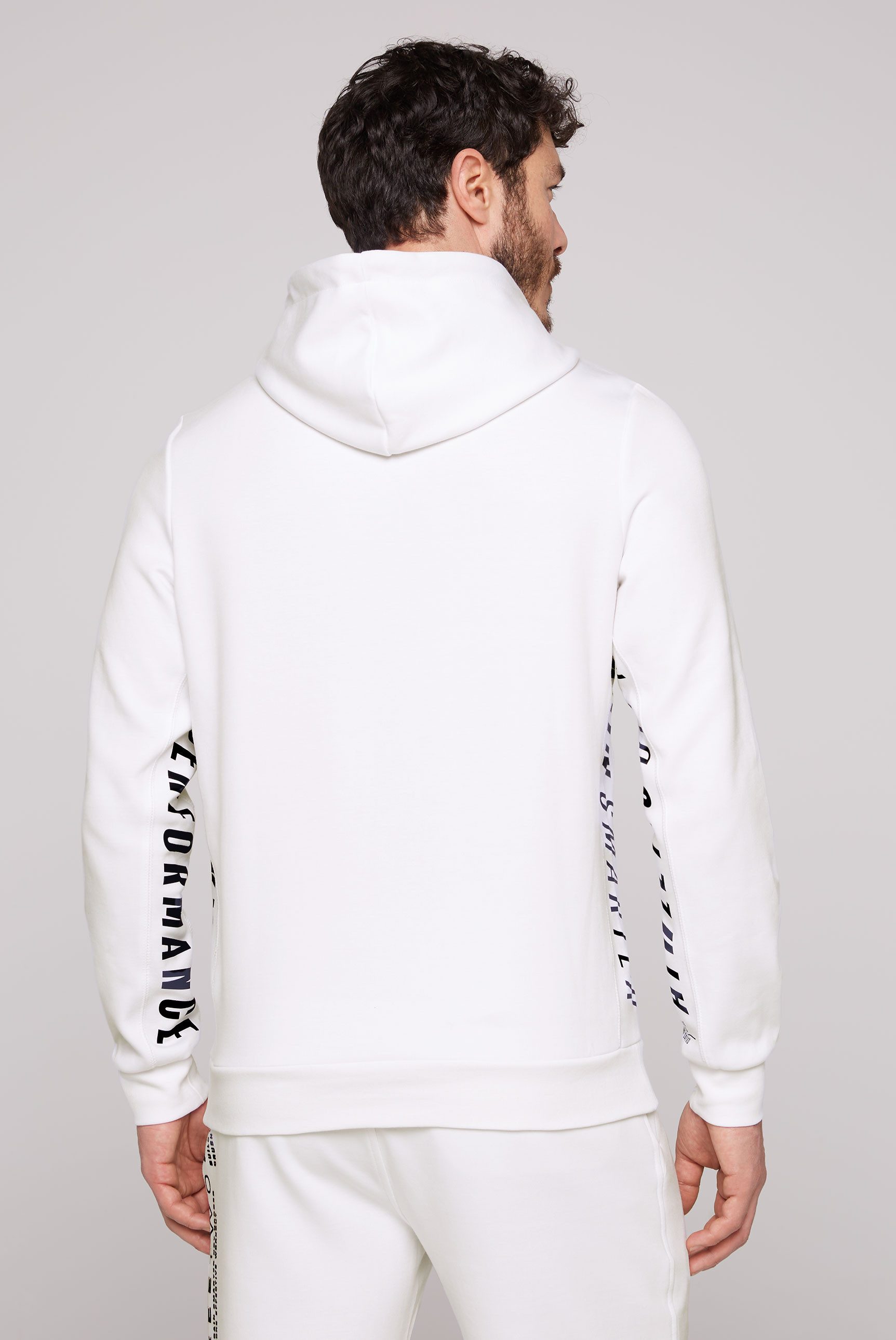 CAMP DAVID Hoodie met contrasterende prints