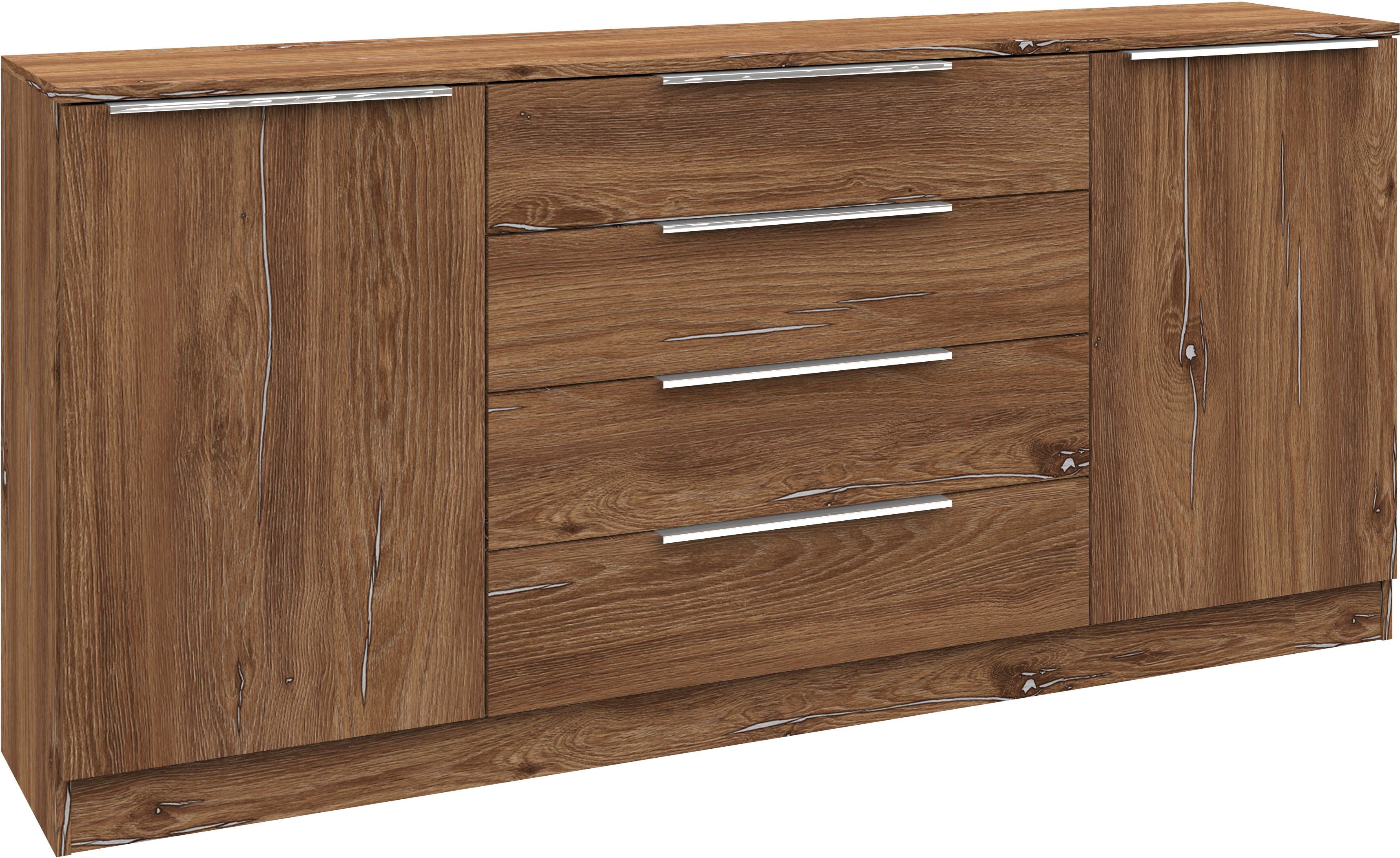 borchardt Möbel Kast Oliva Breedte 166 cm, met 4 lades dressoirs beige