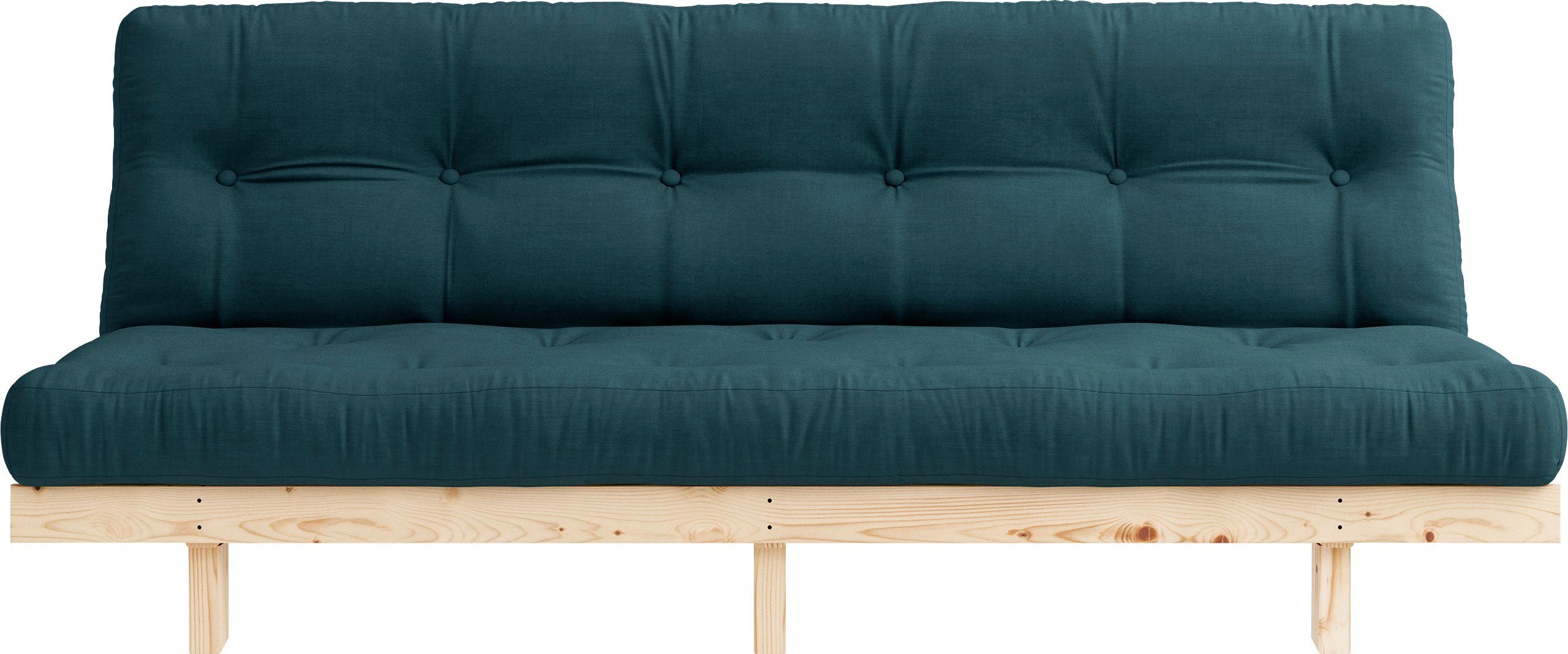 Karup Slaapbank Lean met slaapfunctie en futonmatras (2 stuks) blauw, slaapbanken, Breedte ligoppervlak: 130 cm