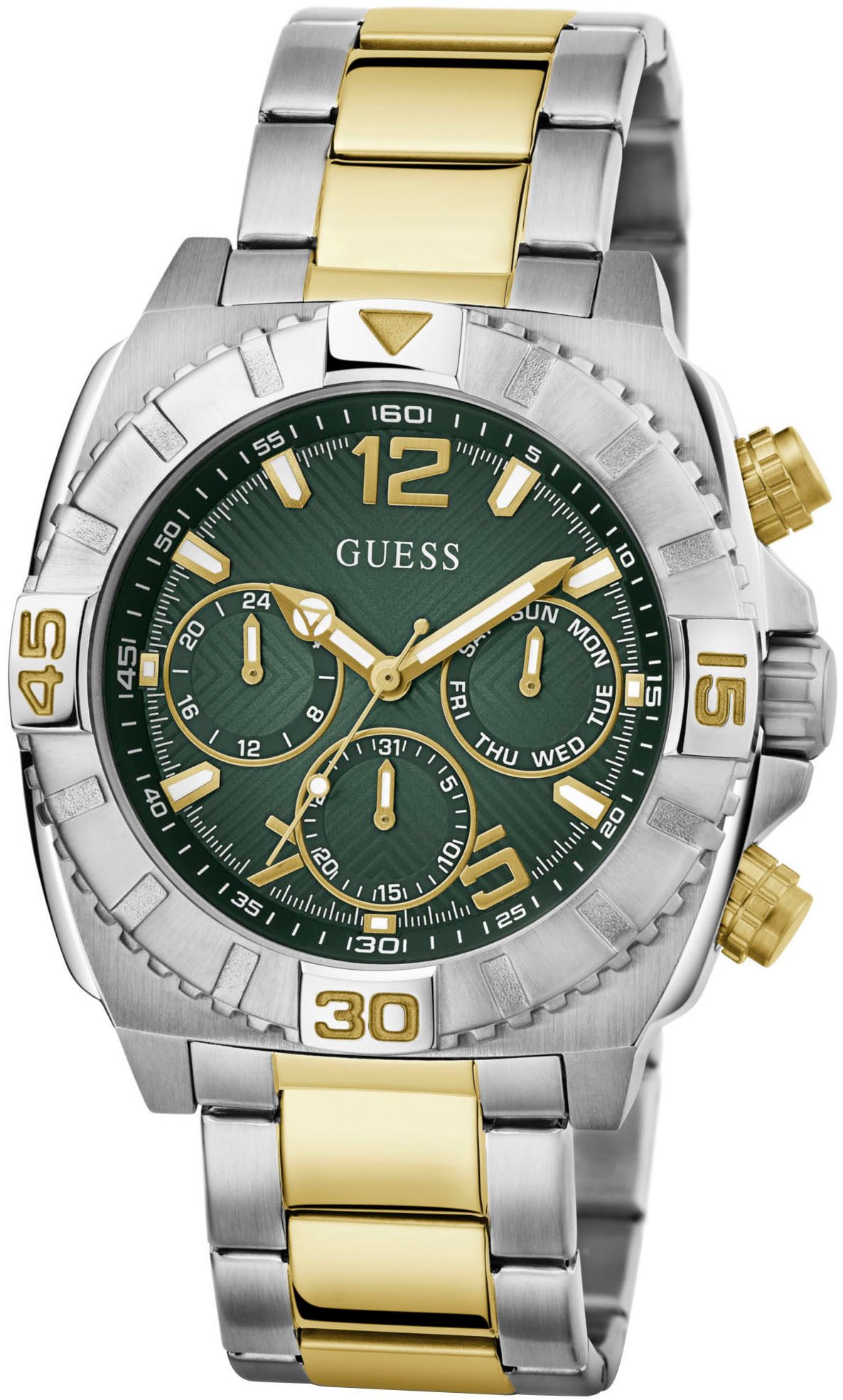 Guess Multifunctioneel horloge TRACTION Quartzhorloge, horloge, herrenuur, datum, 12/24-uurs weergave