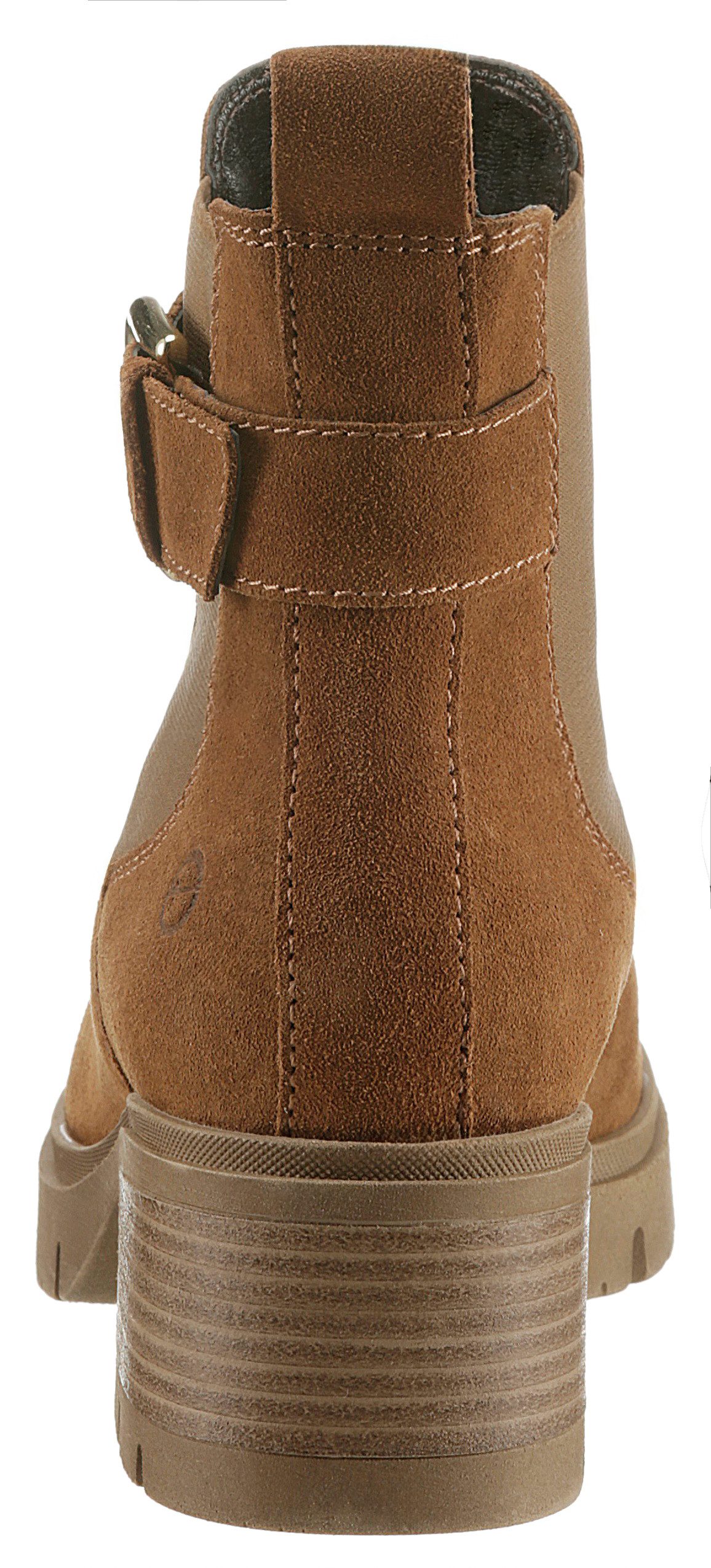 Tamaris Chelsea-boots blokhak, businessmode, enkellaars met decoratieve gesp