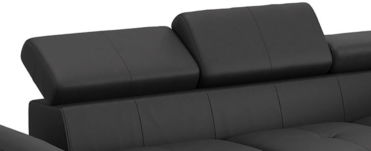 COTTA Hoekbank Enterprise L-vorm met arm- en hoofdbordverstelling, optioneel met slaapfunctie