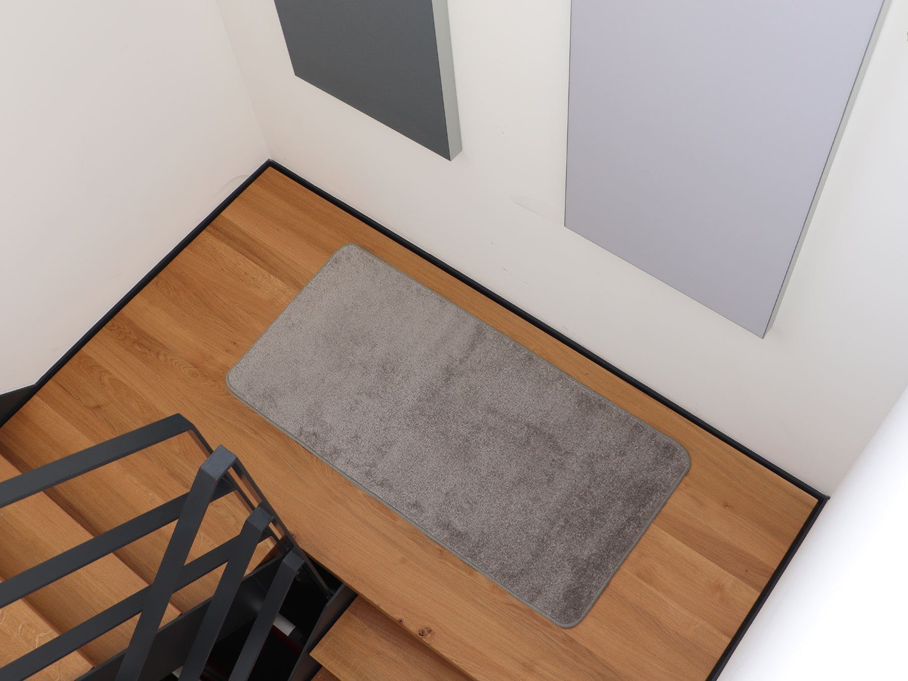Primaflor-Ideen in Textil Loper Manilla Korte pool, unikleurig, ideaal in de woonkamer & slaapkamer lopers grijs