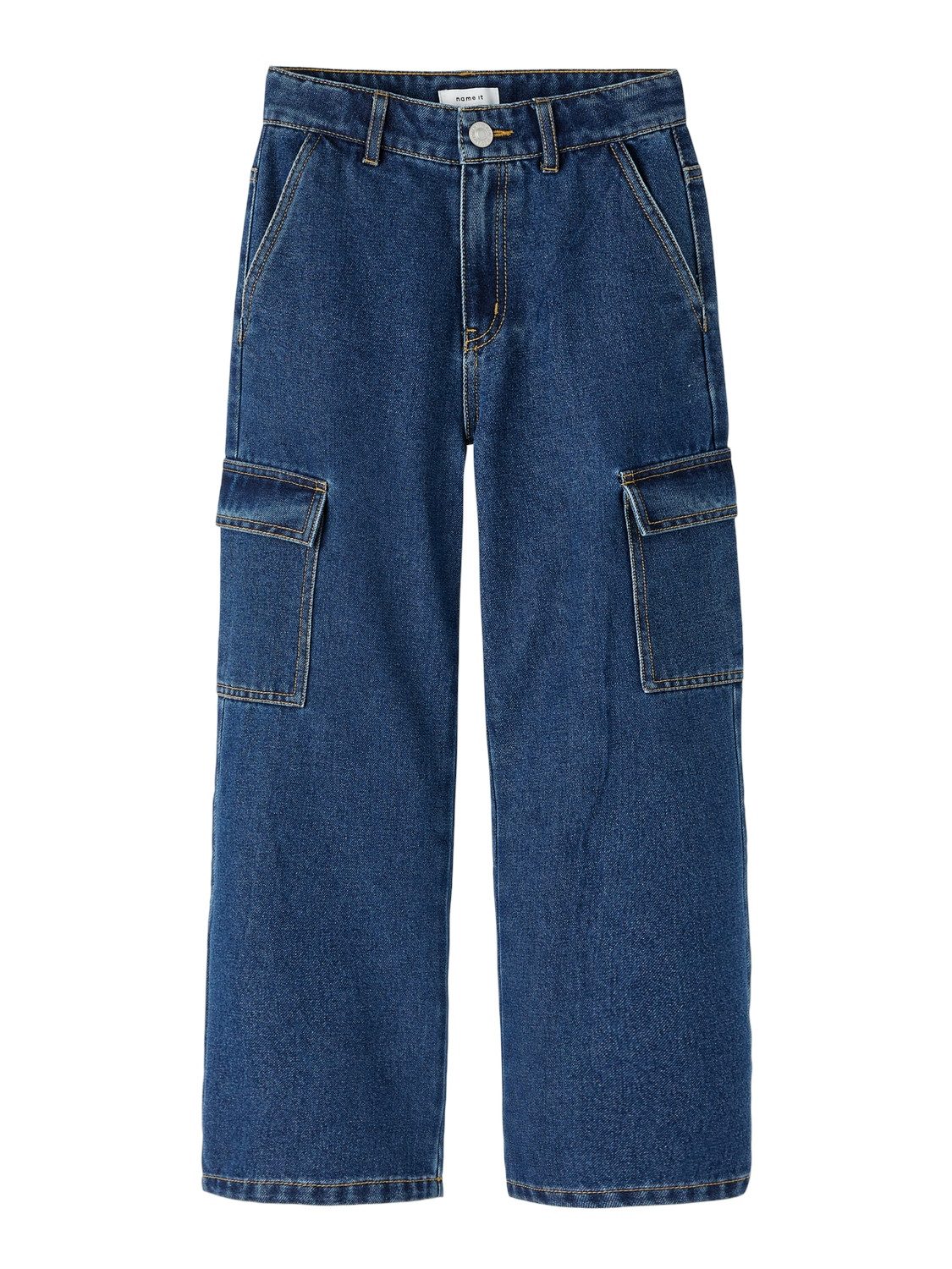 Name It Wijde jeans NKFROSE HW WIDE CARGO JEANS 6190-BS NOOS