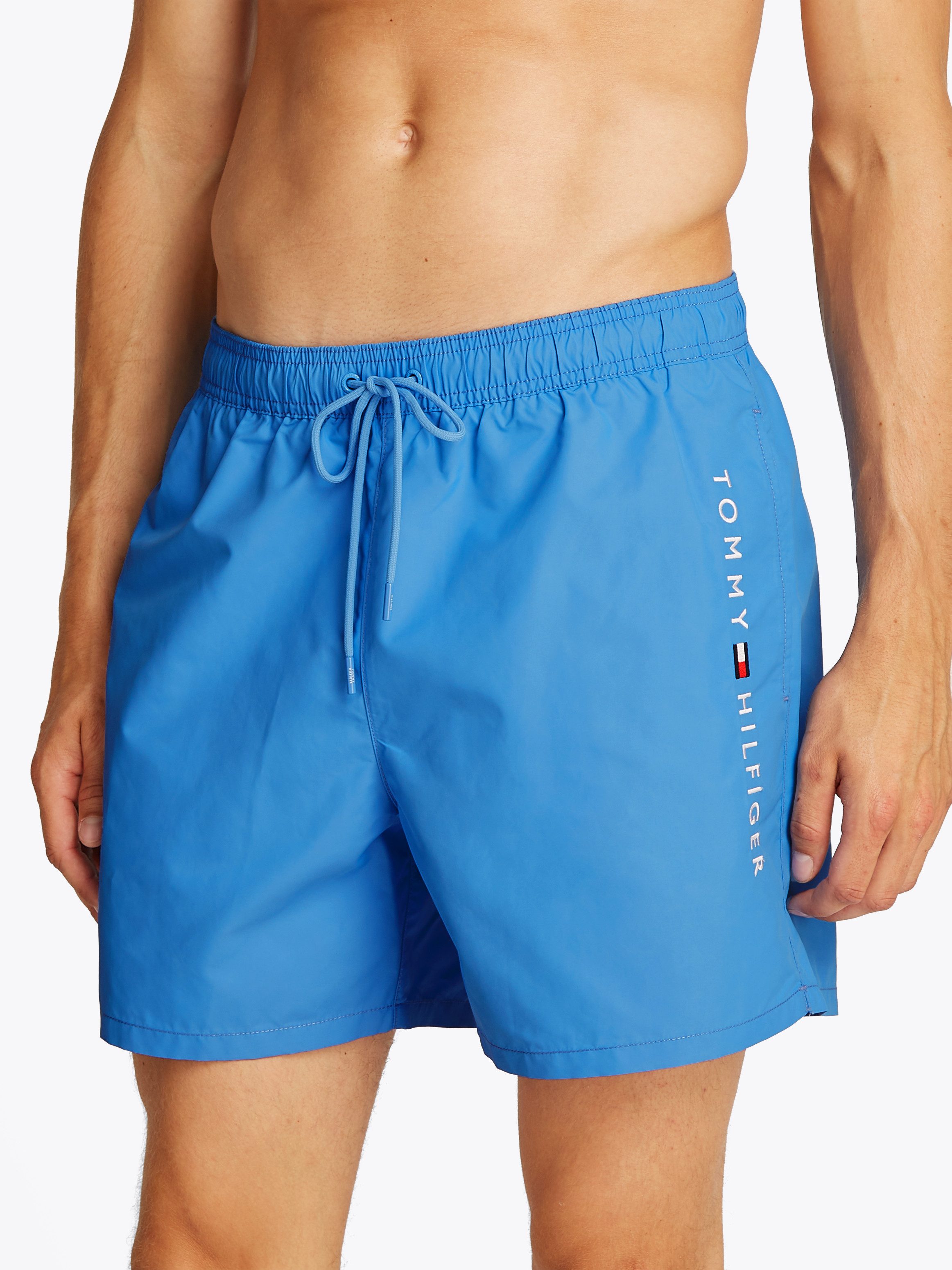 Tommy Hilfiger Swimwear Zwemshort MEDIUM DRAWSTRING met logoborduring op de heup