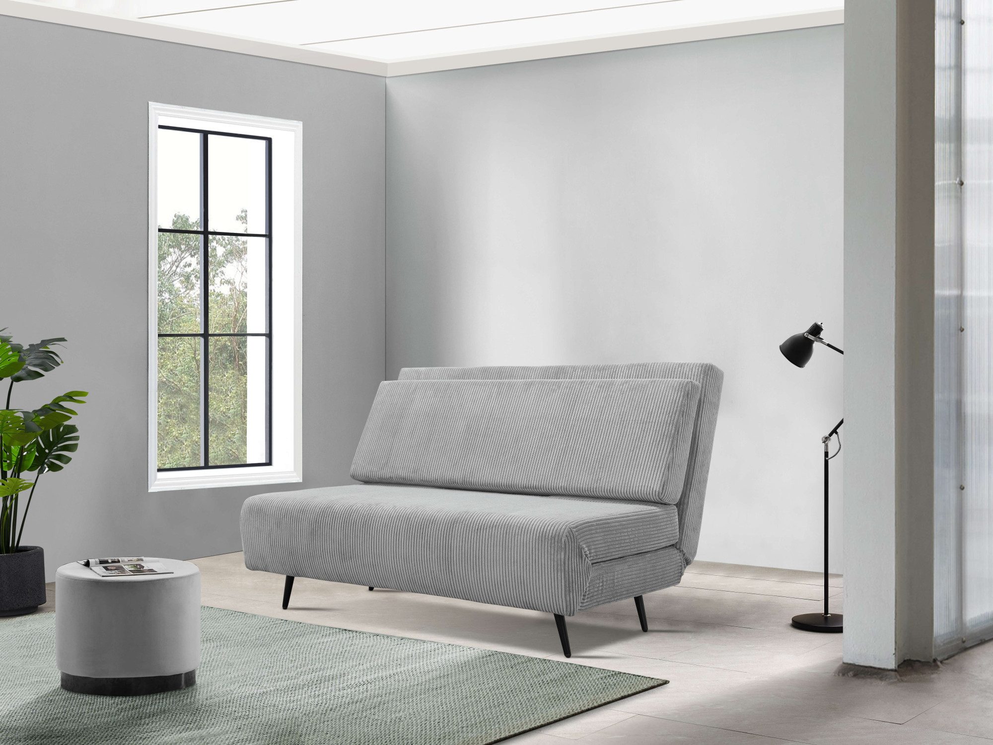 andas Slaapbank LINNEA Daybed met opklapbaar ligoppervlak, in geweven stof, velours, corduroy
