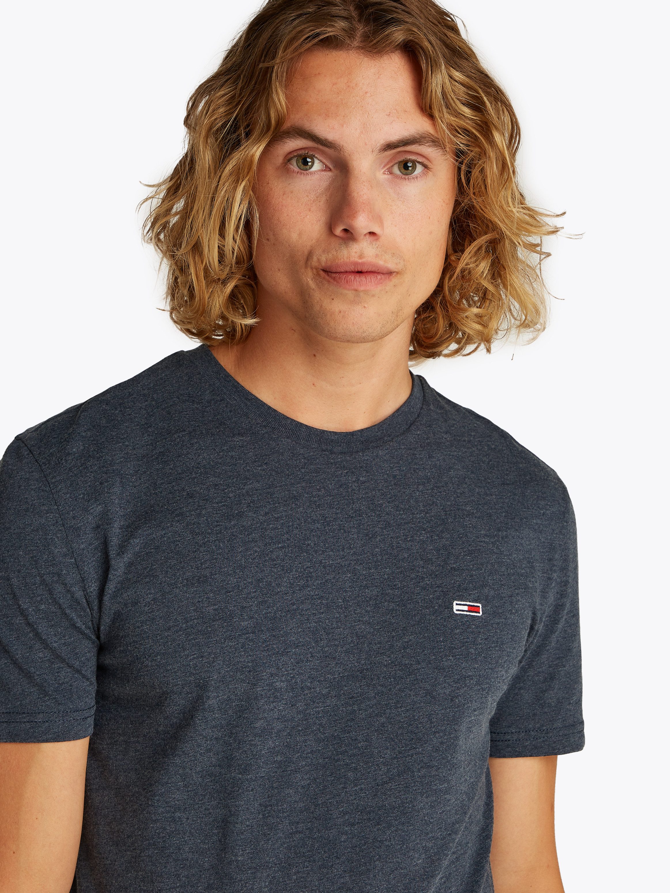 TOMMY JEANS T-shirt TJM XSLIM JASPE HTR TEE EXT