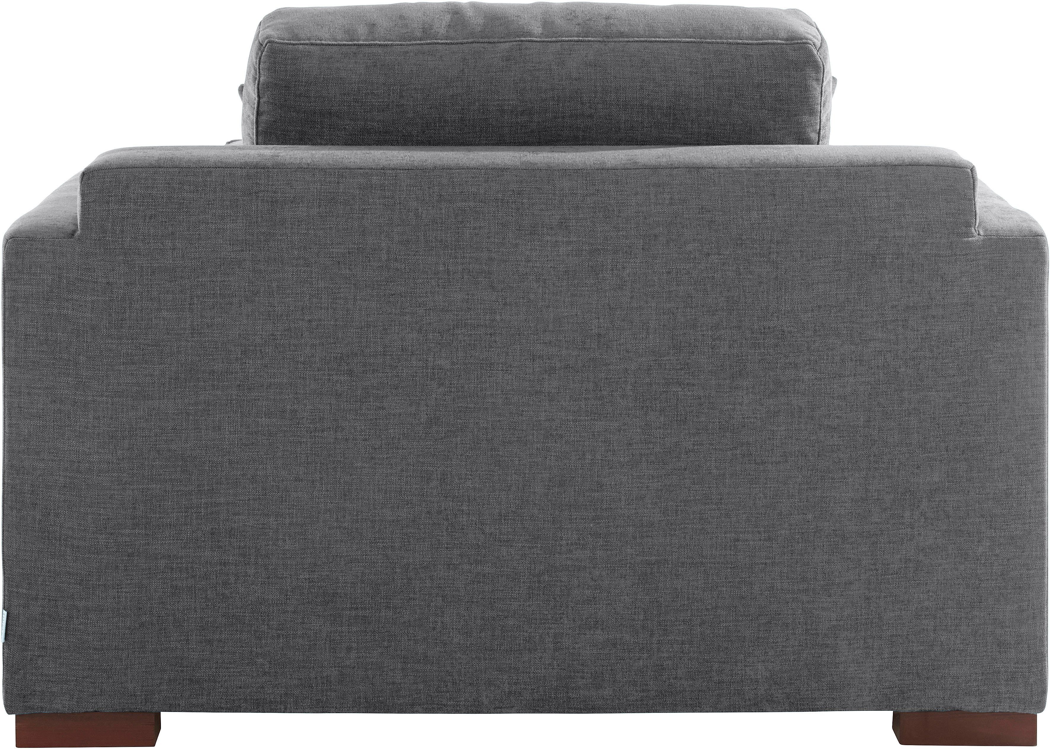 Home affaire Loveseat Fresh Pond fauteuil zacht zitcomfort, incl. sierkussen, bxdxh: 140x96x95 cm