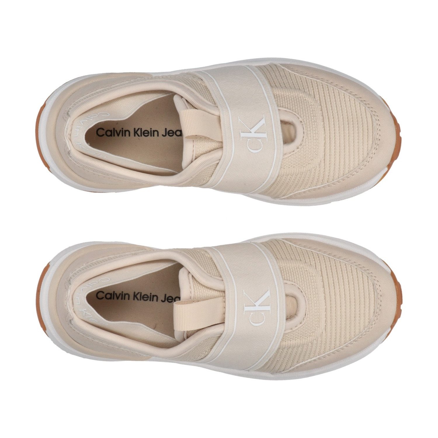 Calvin Klein Slip-on sneakers , instapschoen, sneaker met elastische kruisbandage