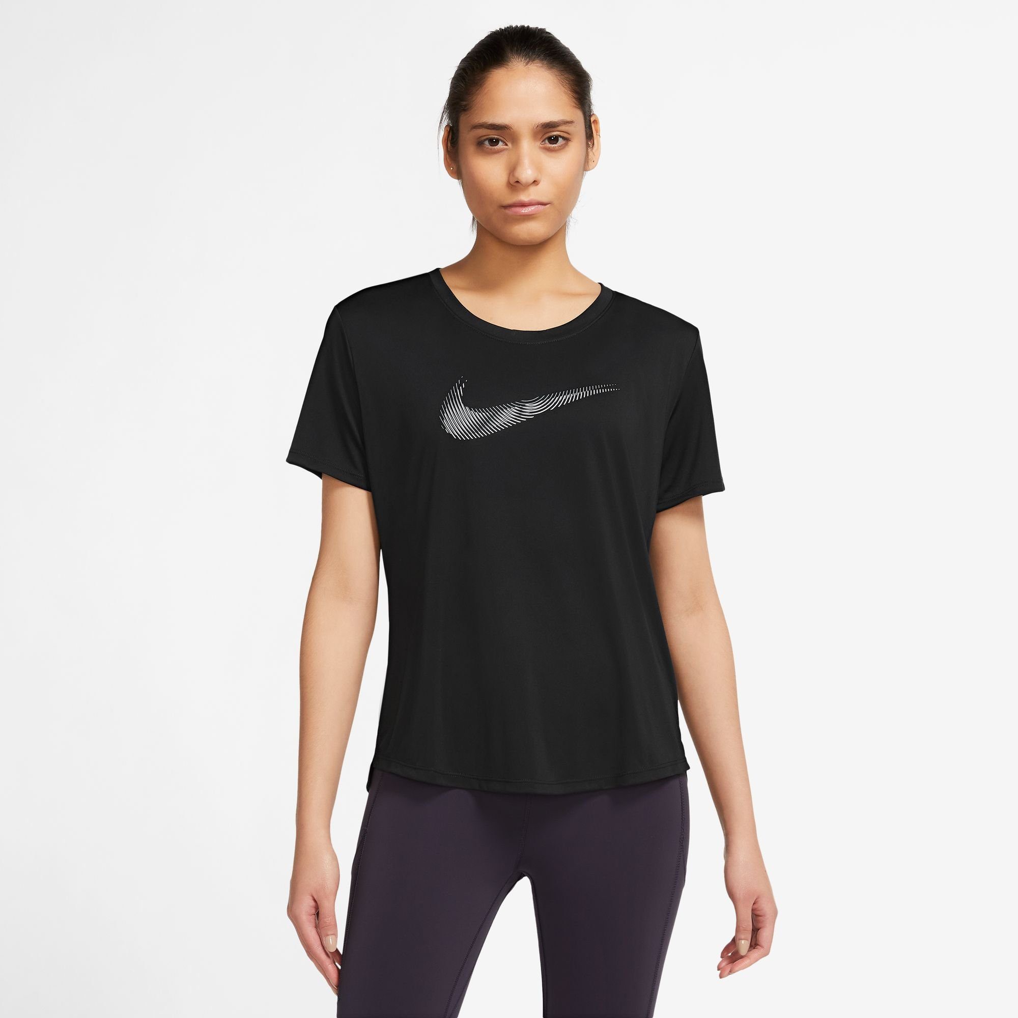 Nike Nike swoosh hardloopshirt zwart dames dames