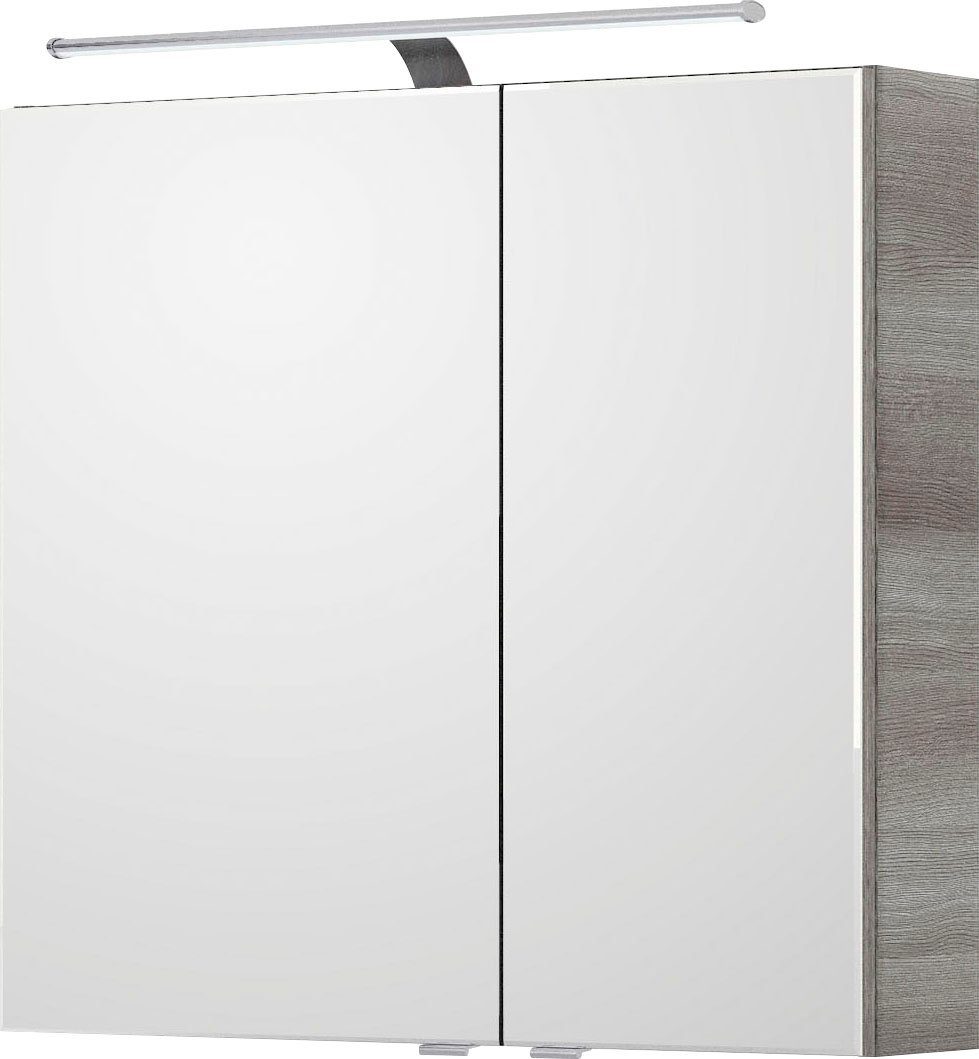 Saphir Spiegelkast 6005 Sprint badkamermeubel, 2 spiegeldeuren, 2 legplanken, 75 cm breed