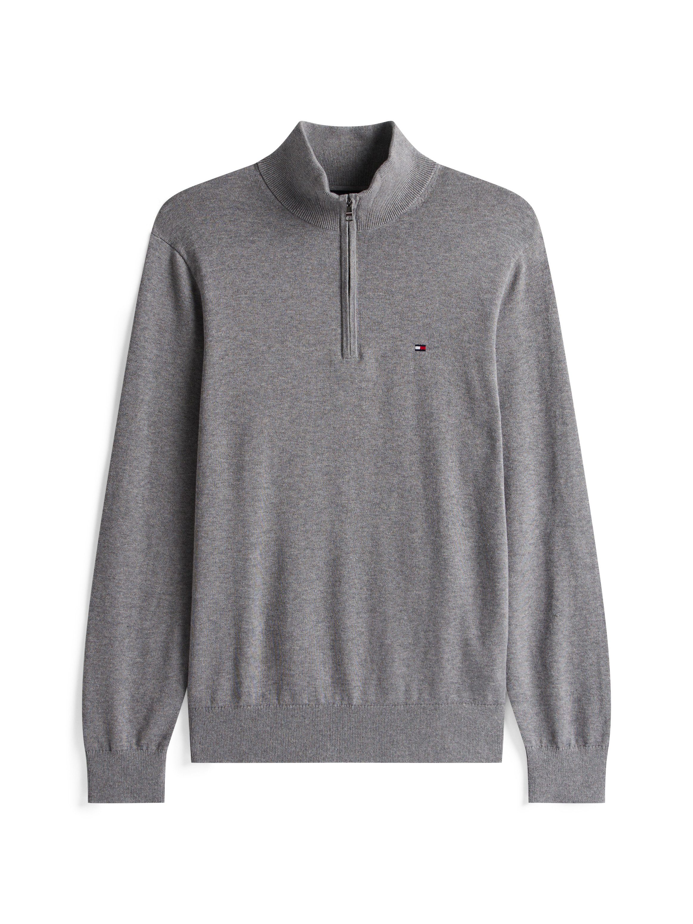 Tommy Hilfiger Schipperstrui ESSENTIAL COTTON ZIP MOCK