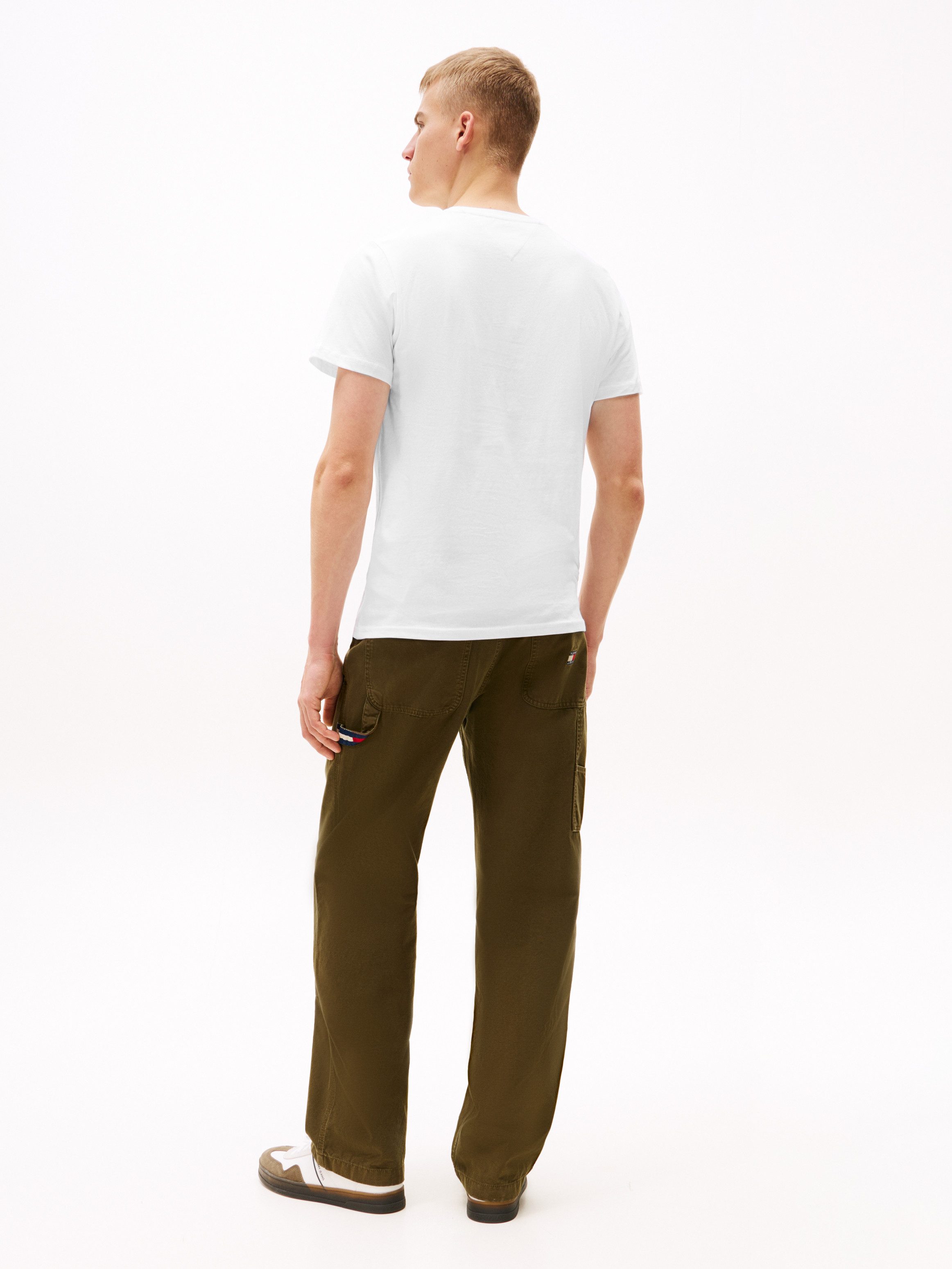 TOMMY JEANS T-shirt TJM SLIM ESSENTIAL FLAG TEE EXT