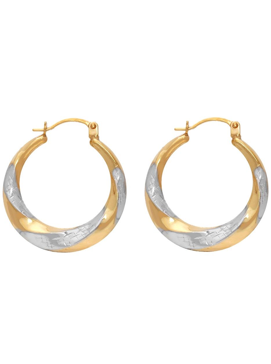 Lady Paar creolen dames oorbellen goud(kleur)