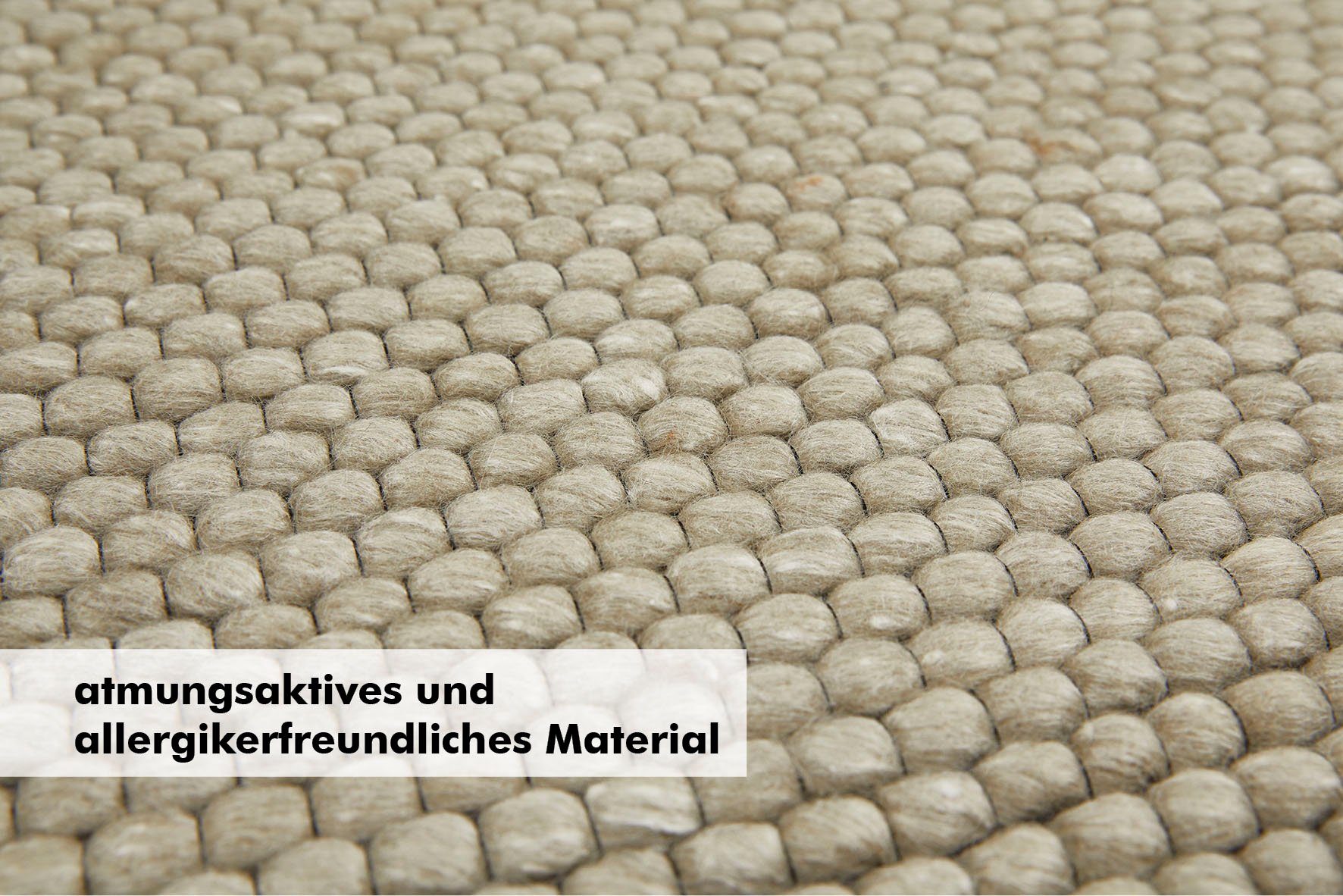 Barbara Becker Vloerkleed Brave Handgeweven, materiaal 50% wol, 50% viscose, met de hand geweven, gemêleerde look
