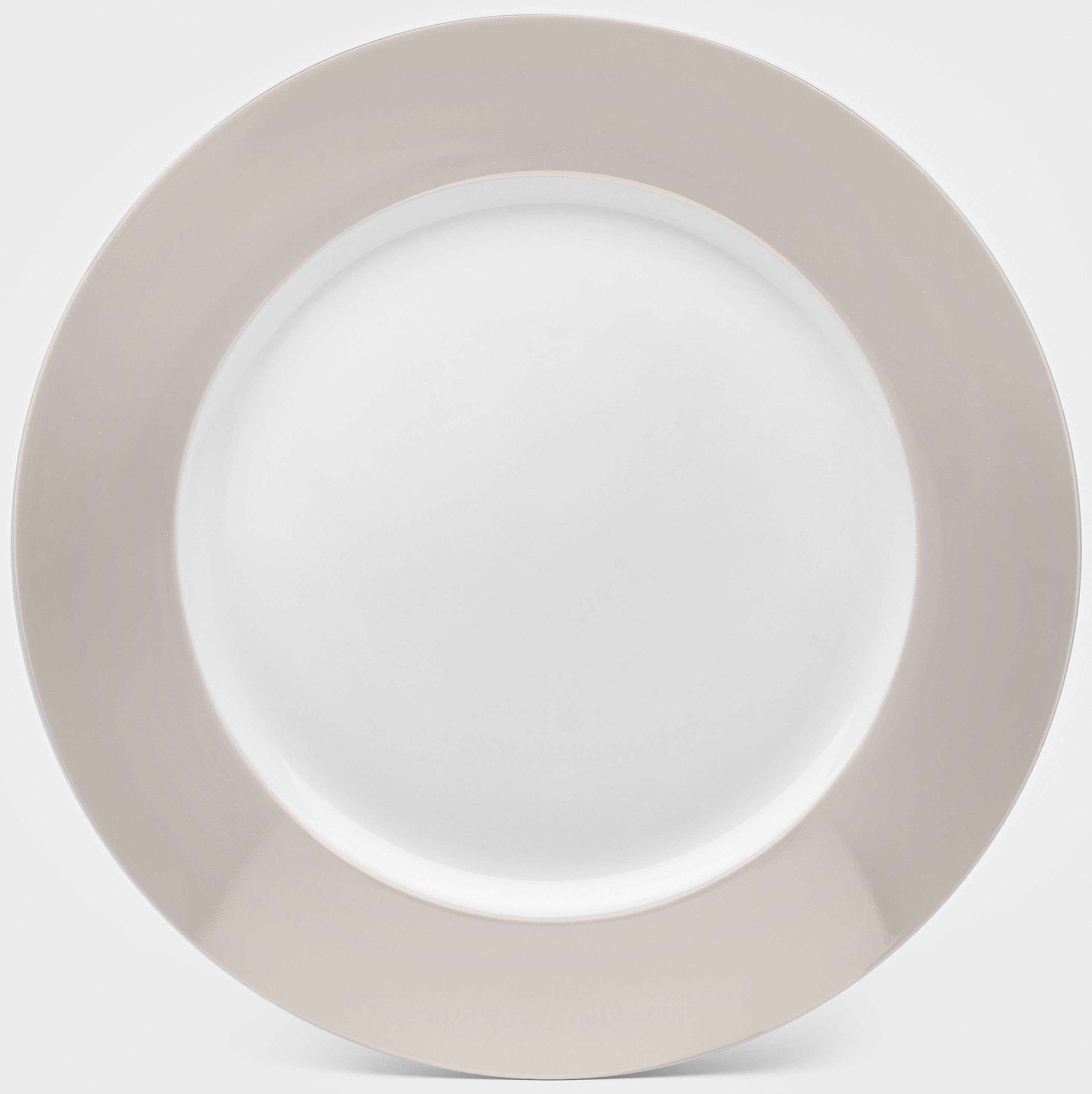 van Well Plat bord Vario Porselein, vaatwasmachine- en magnetronbestendig, Ø 26,5 cm (set, 6-delig)